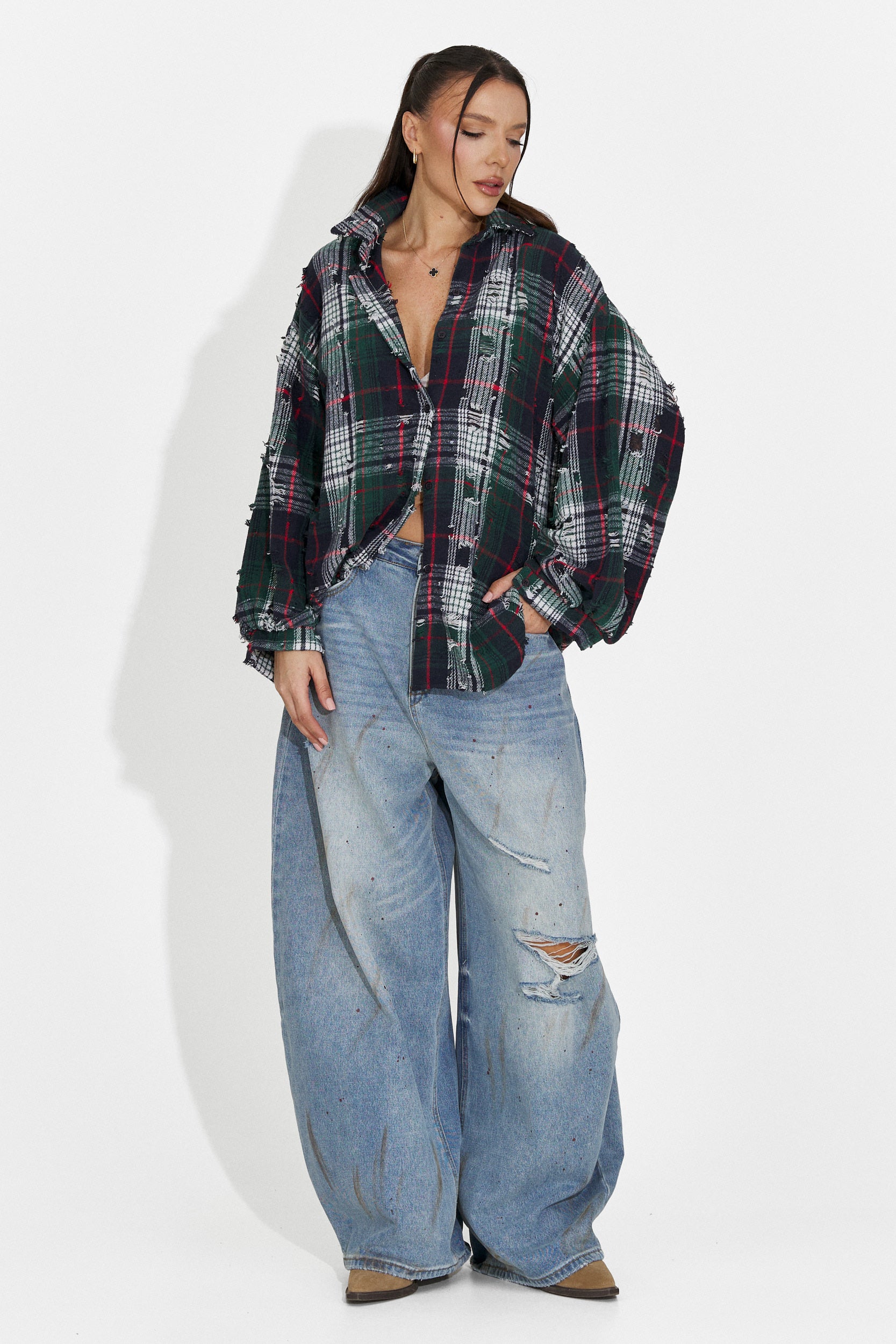 Elegante Camicia Verde da Donna Pura Bogas