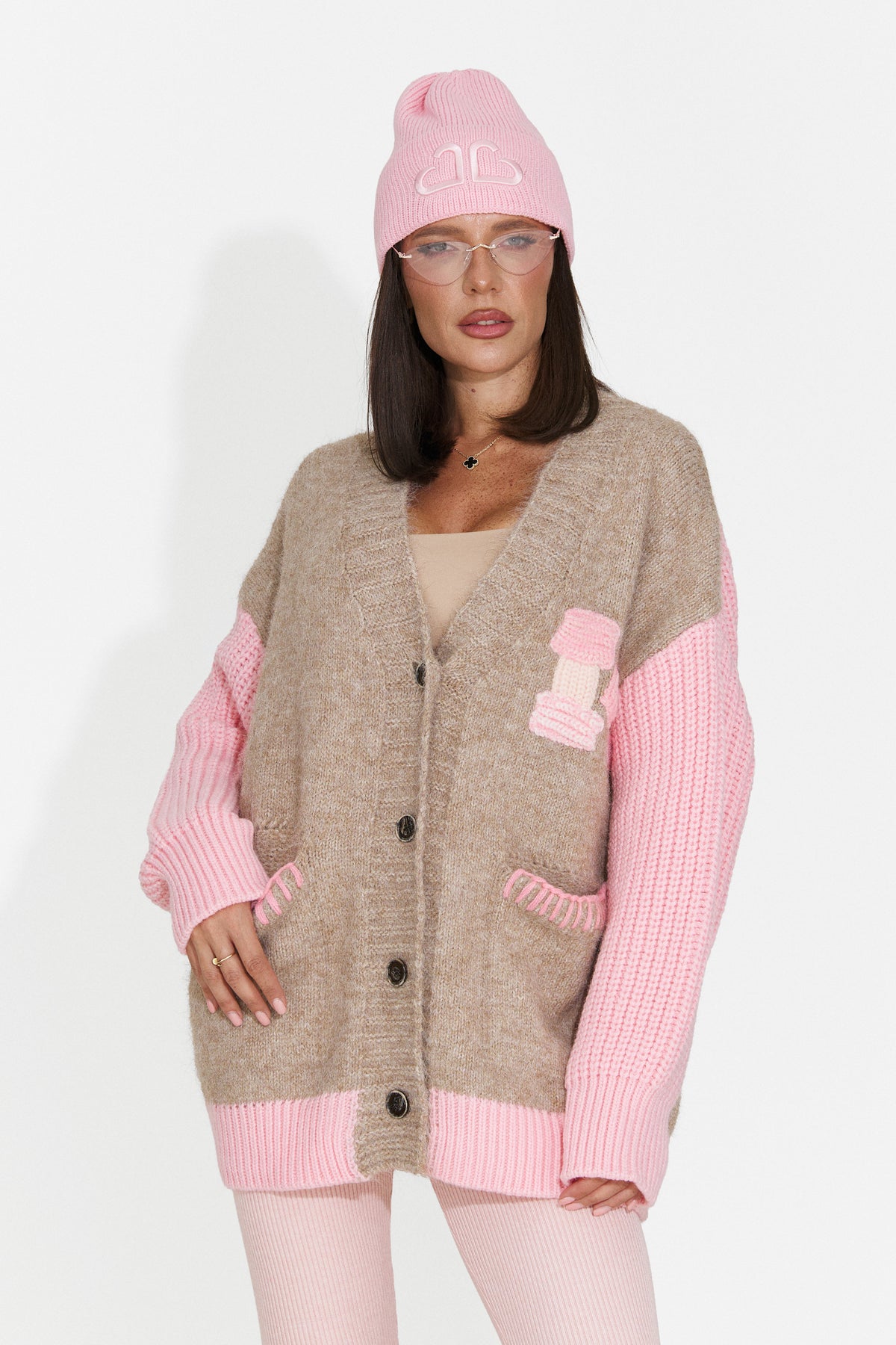 Cardigan casual roz Lylyra Bogas