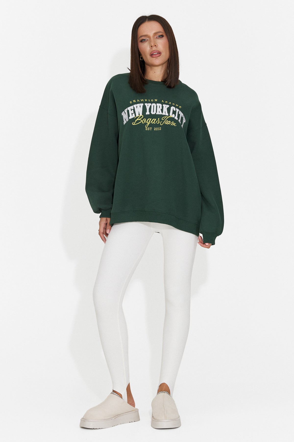 Colanti casual crem Travinoria Bogas