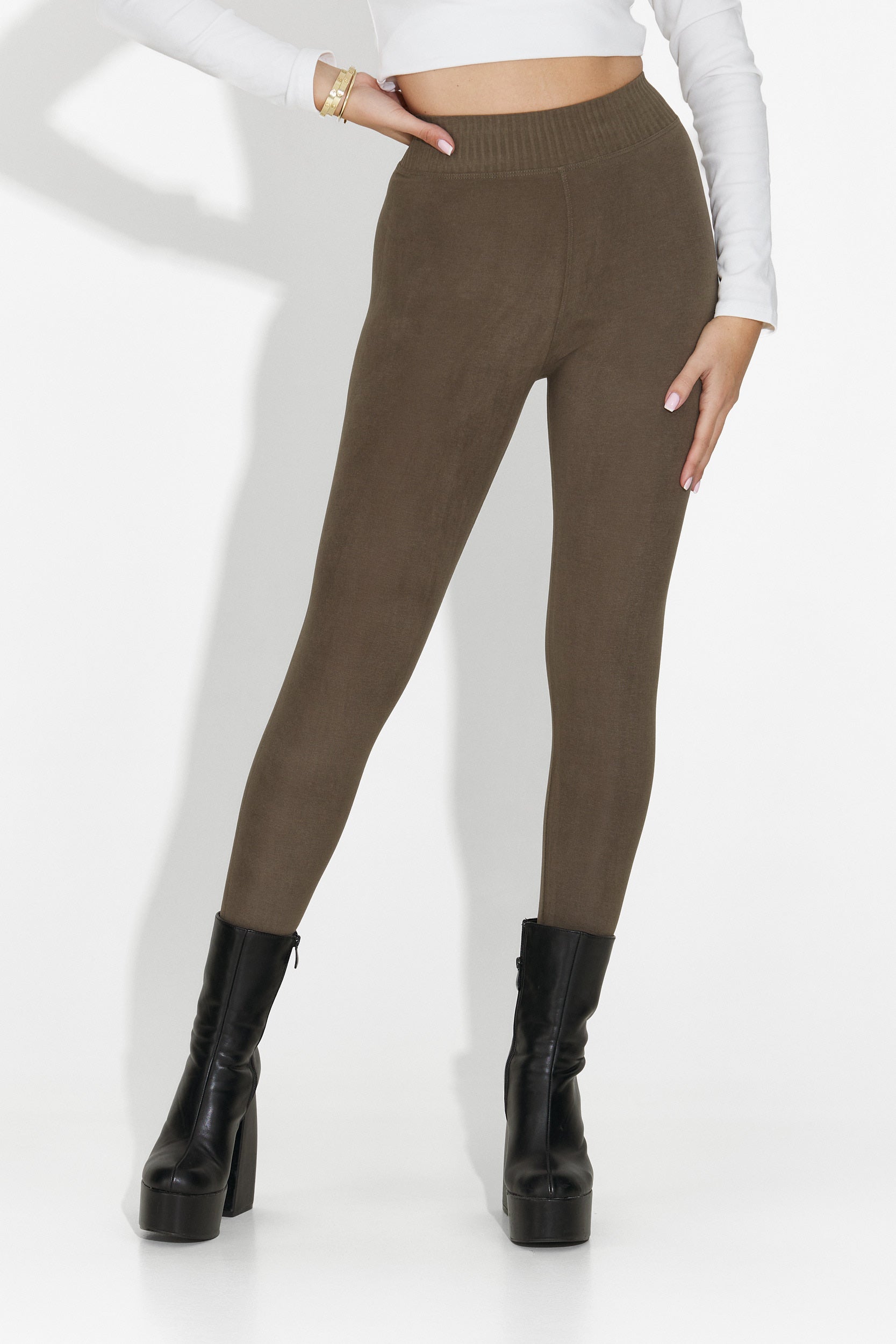 Leggings Comfortlux Khaki da Donna di Otalira Bogas