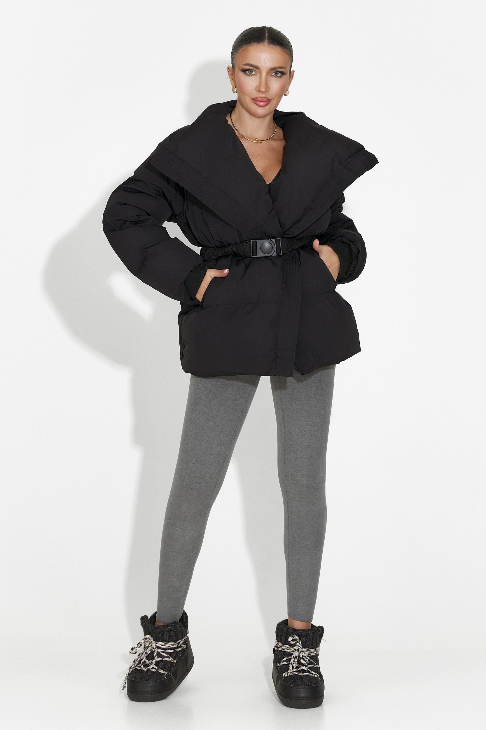 Leggings di Compressione Caldi Grigi di Michelina Bogas