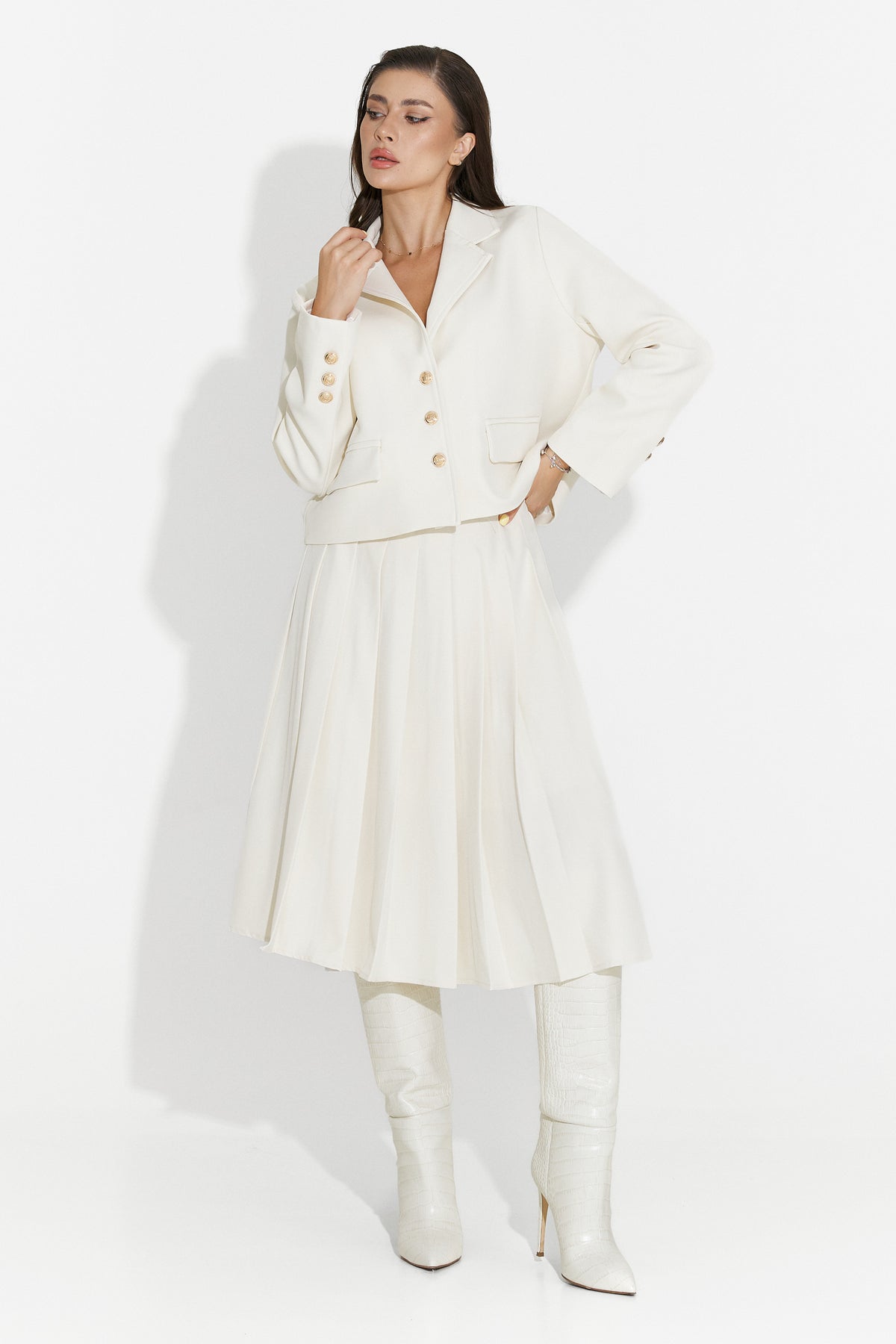 Set di Gonna Midi Beige Aurina Bogas