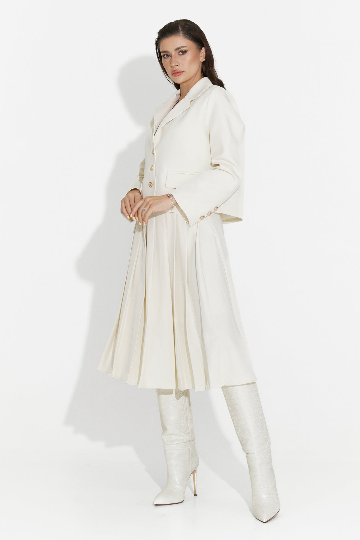 Set di Gonna Midi Beige Aurina Bogas