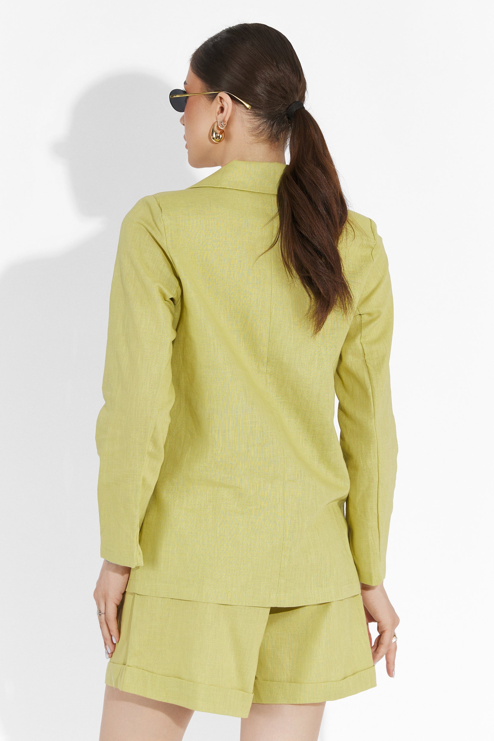 Completo con pantaloncini verde lime Dodle Bogas