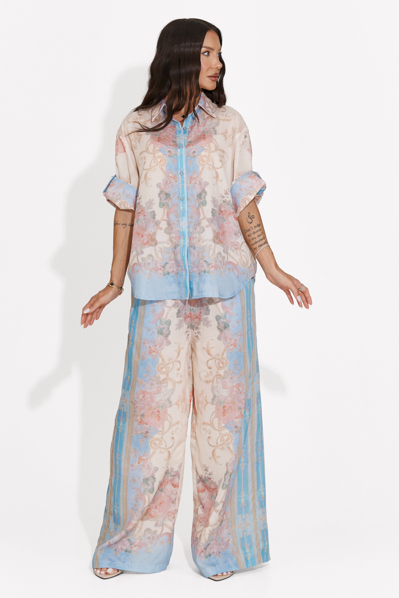 Completo donna casual azzurro Nezela Bogas