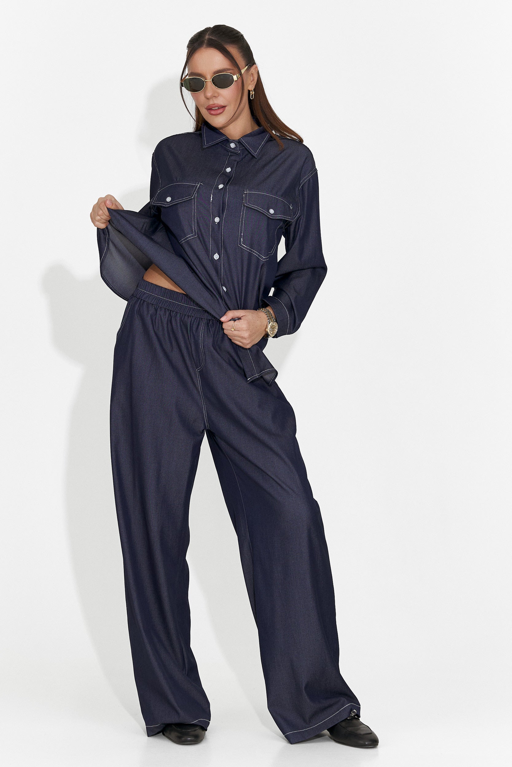 Zunaira Bogas Tuta Casual Blu Navy da Donna