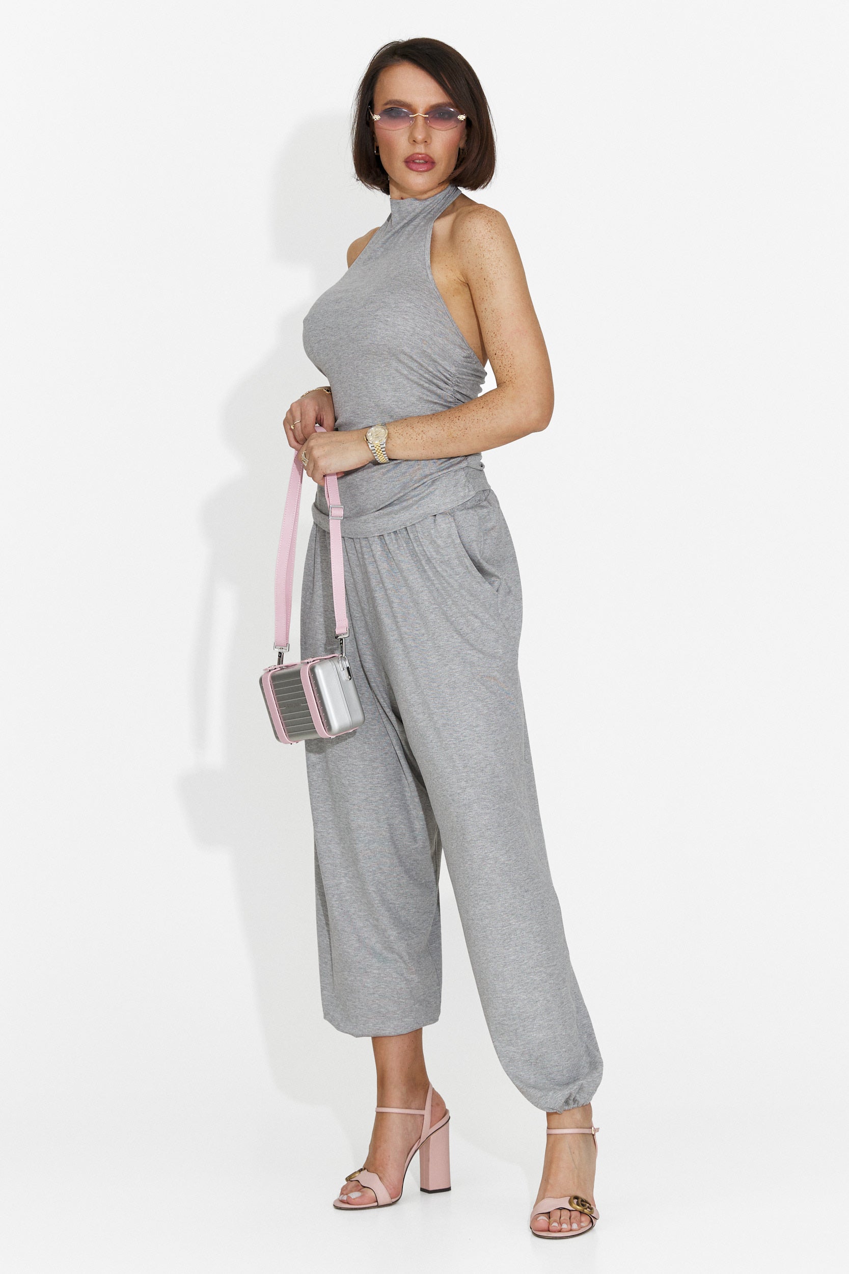 Abito grigio casual da donna di Karem Bogas