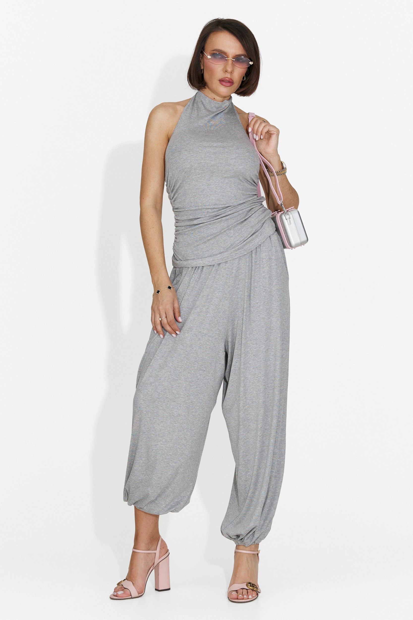 Abito grigio casual da donna di Karem Bogas