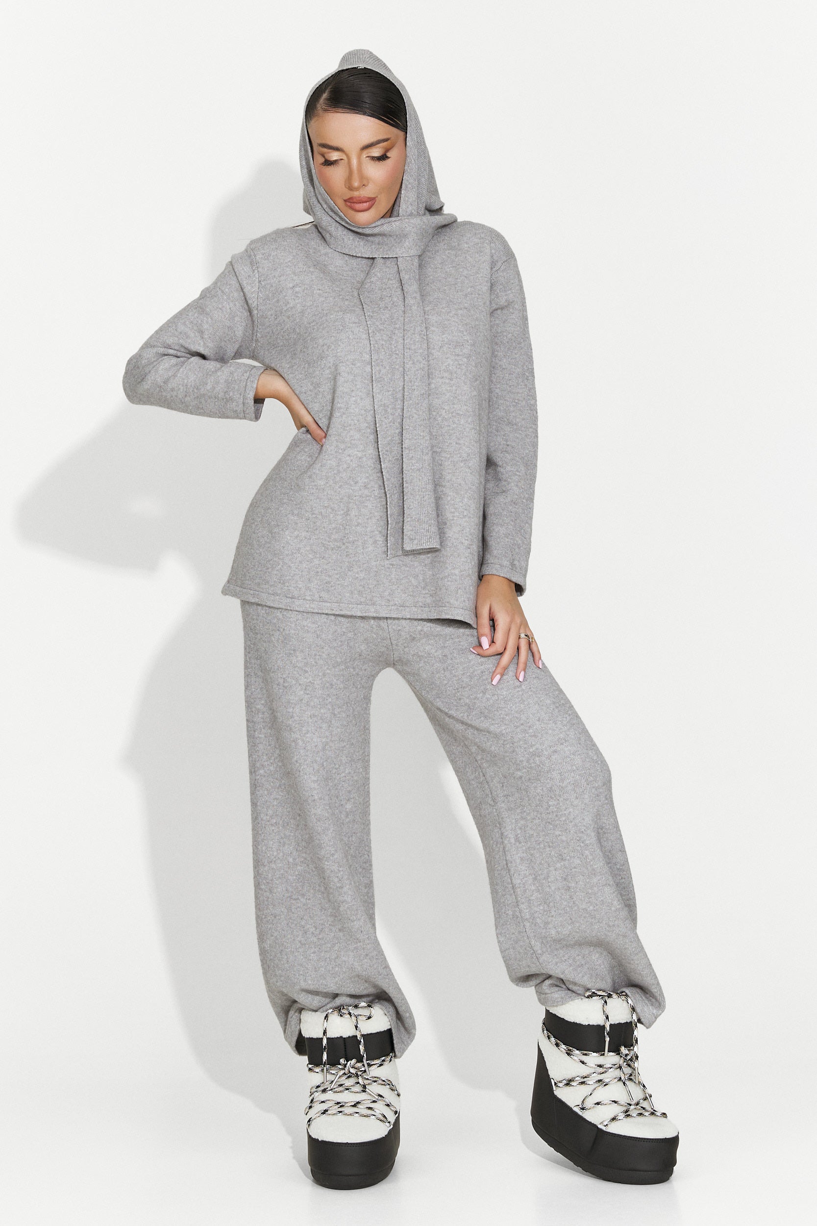 Abito casual grigio da donna Vencilie Bogas