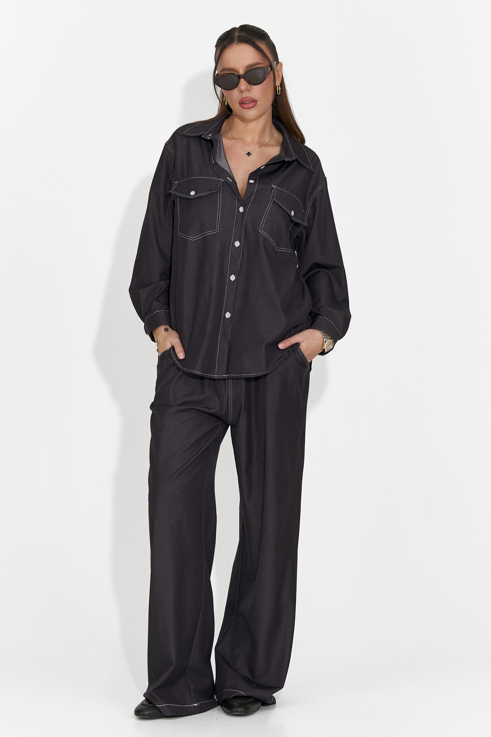 Zunaira Bogas Tuta Casual Nera da Donna