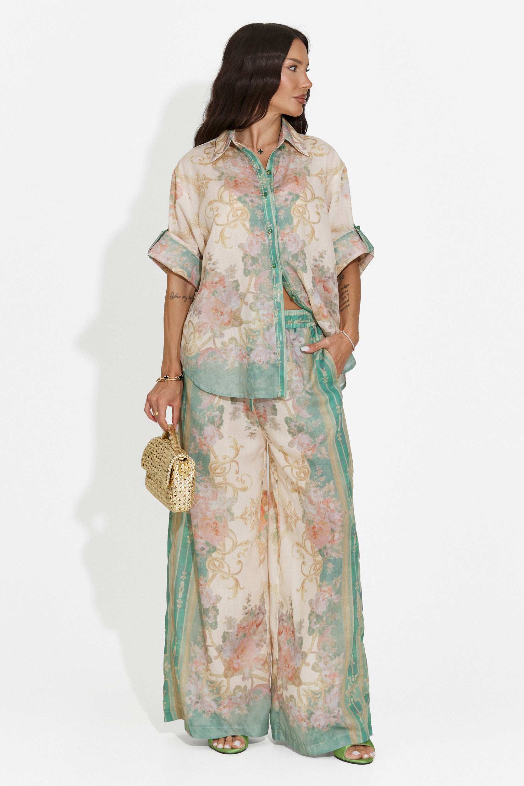 Completo donna casual verde Nezela Bogas