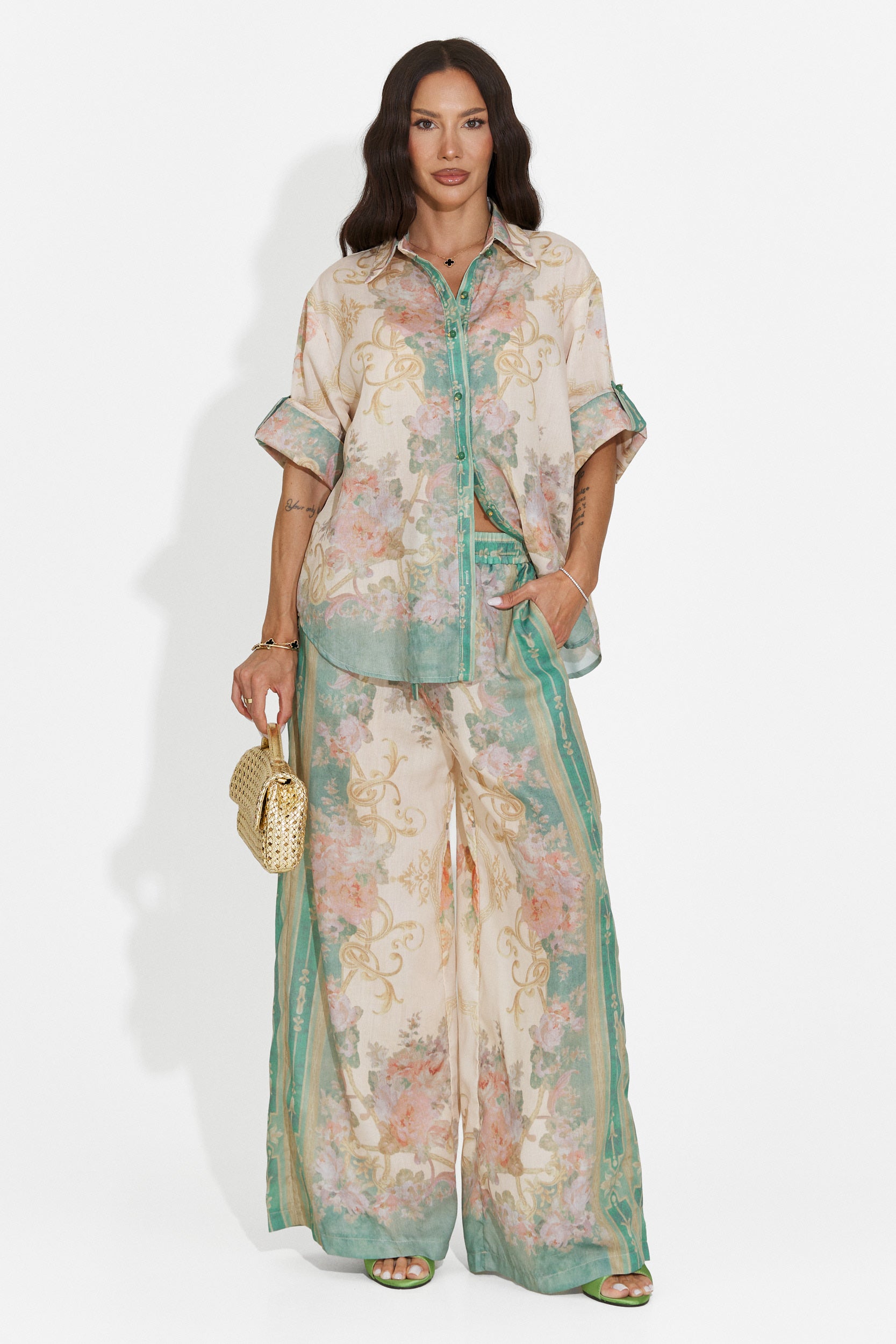 Completo donna casual verde Nezela Bogas