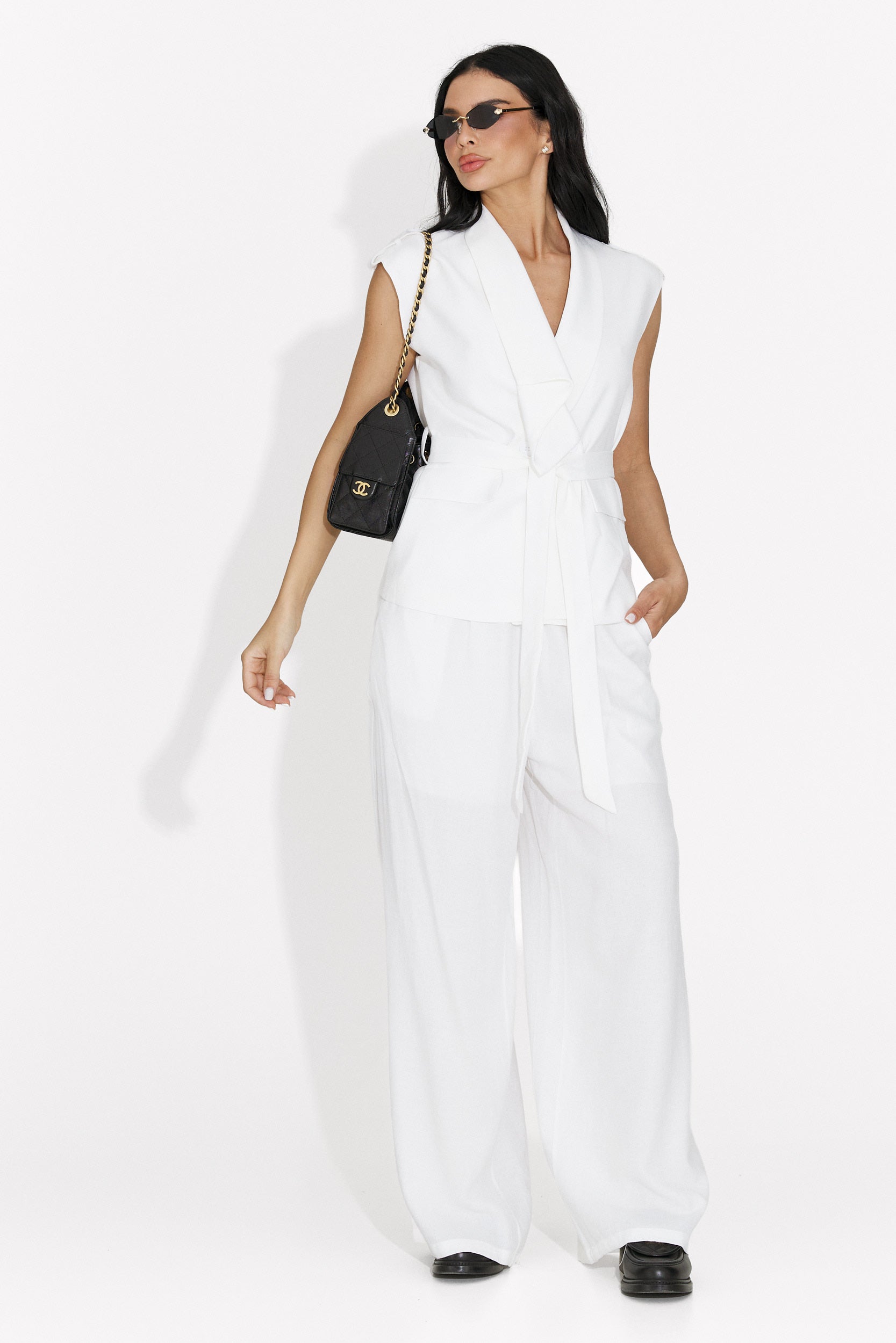 Tuta da Donna Begonia Bogas con Pantaloni Bianchi