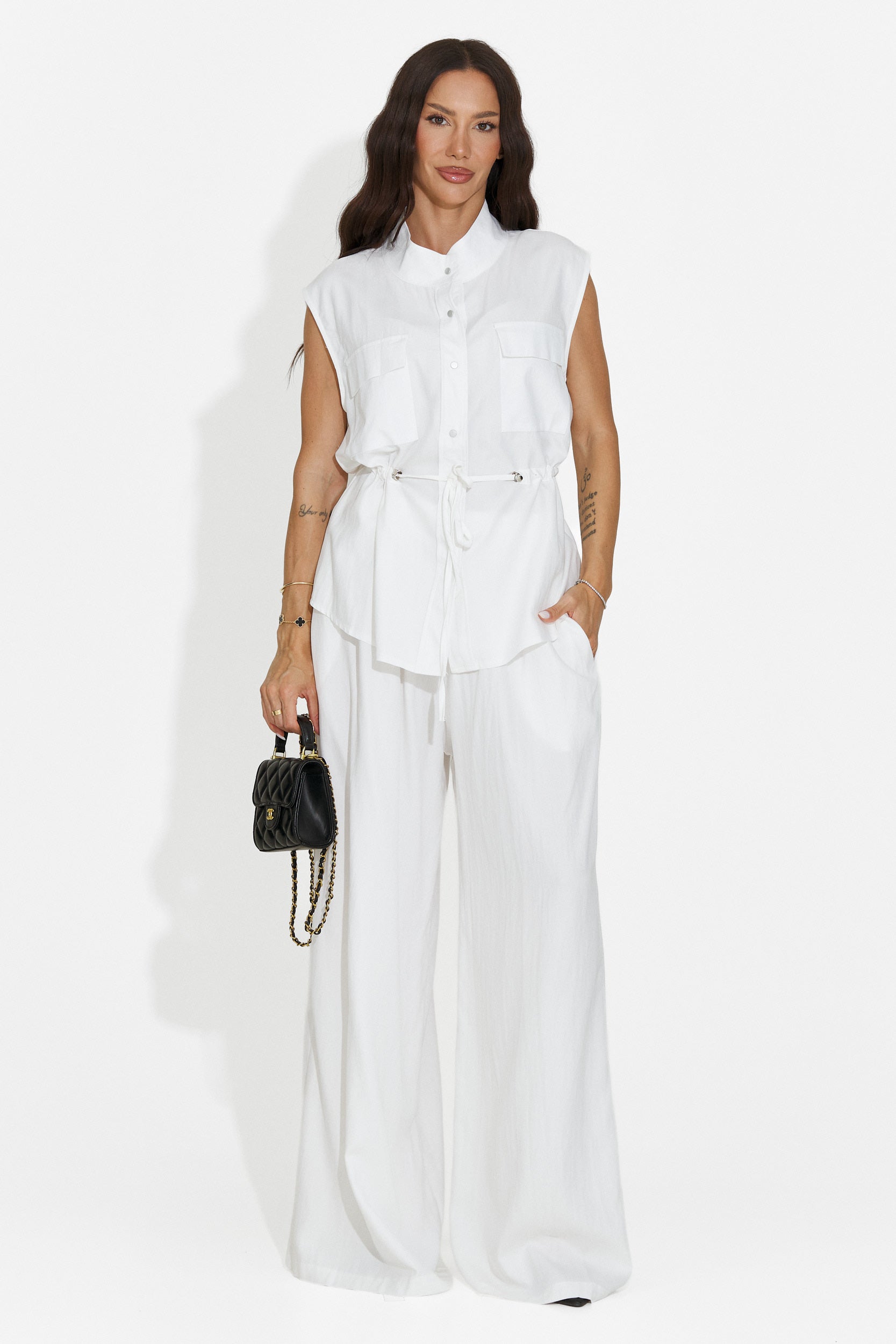 Completo donna con pantaloni bianco Yvaine Bogas