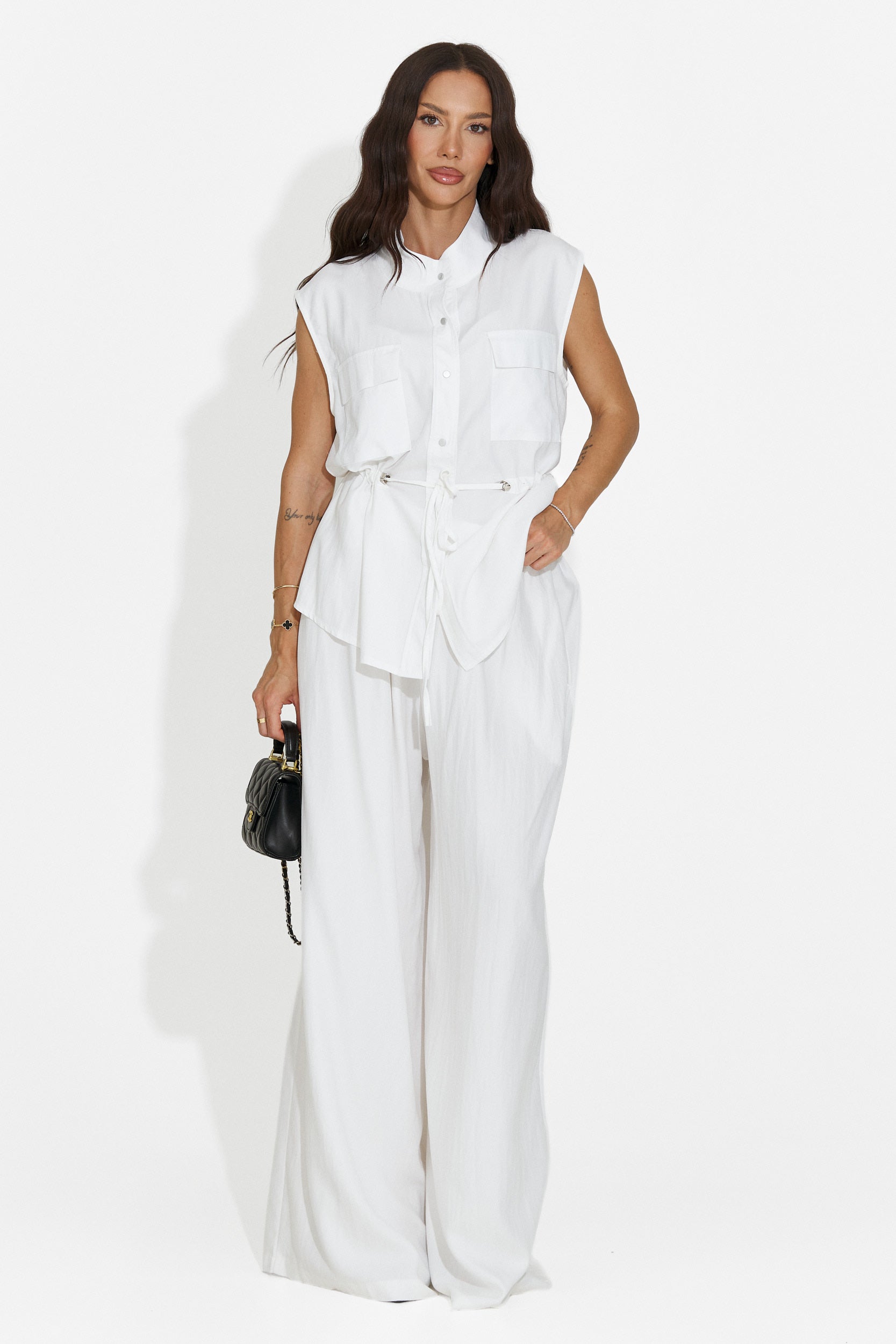 Completo donna con pantaloni bianco Yvaine Bogas
