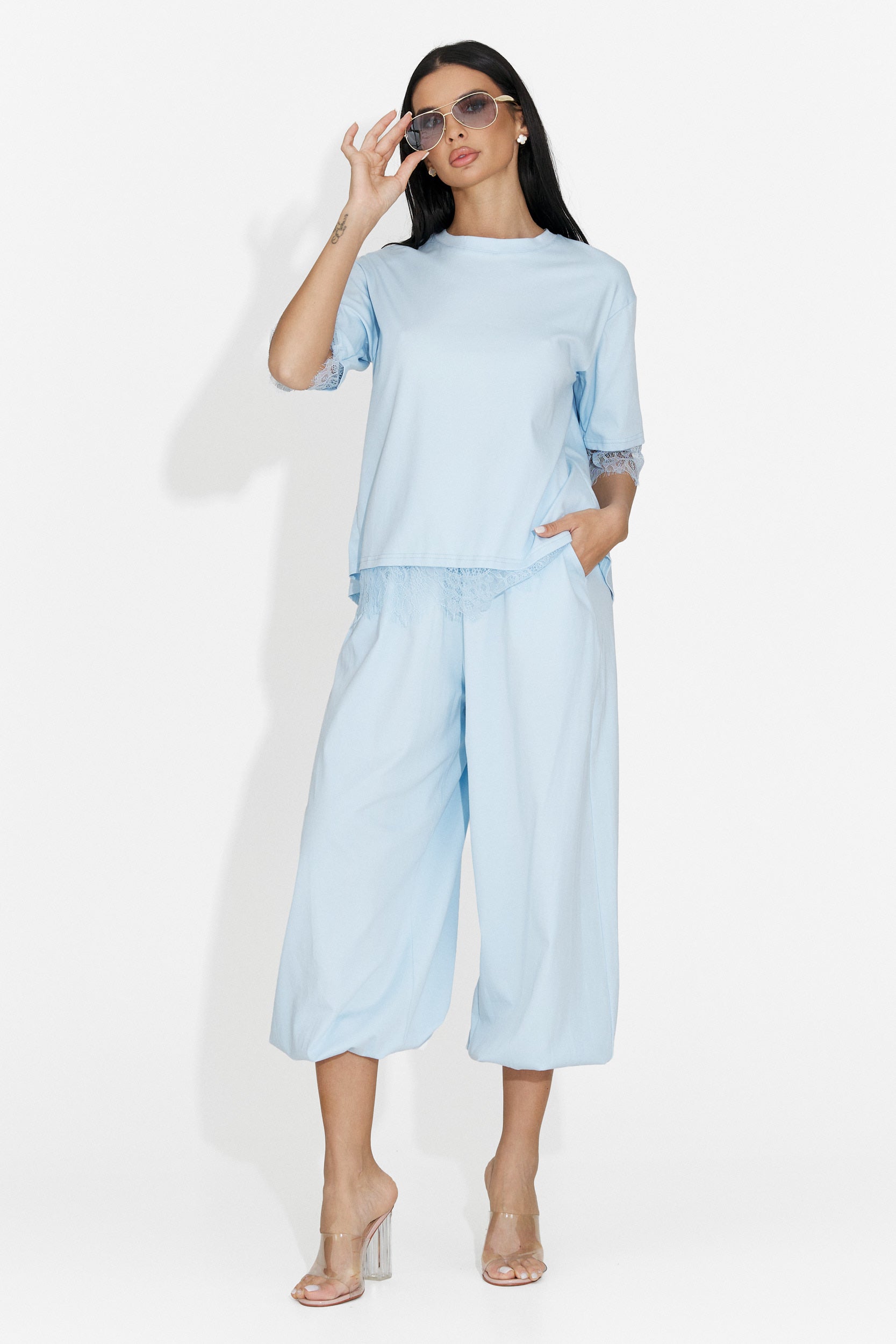 Tailleur da Donna di Maila Bogas con Pantaloni Blu
