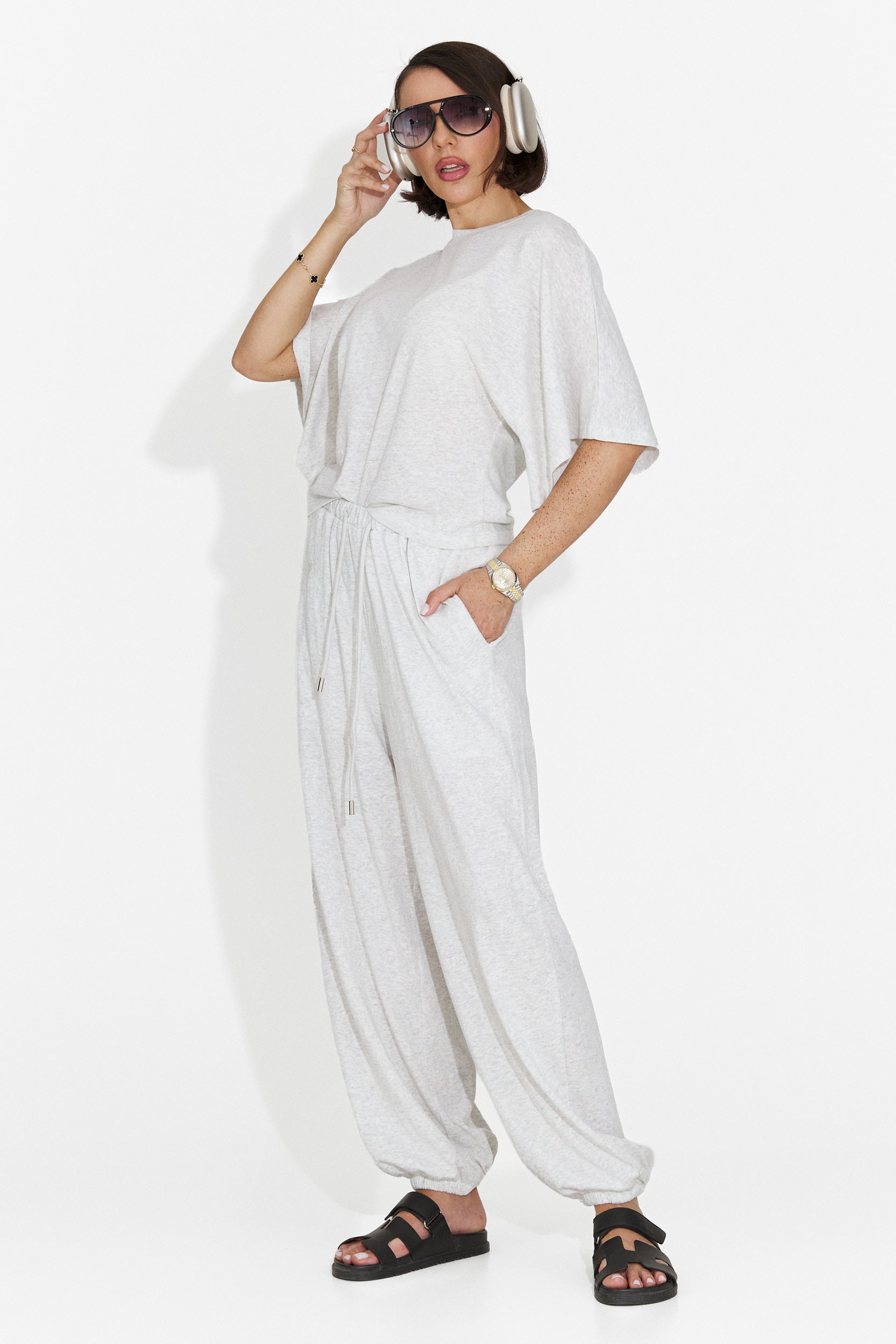 Tailleur da Donna Bedya Bogas con Pantaloni Grigi
