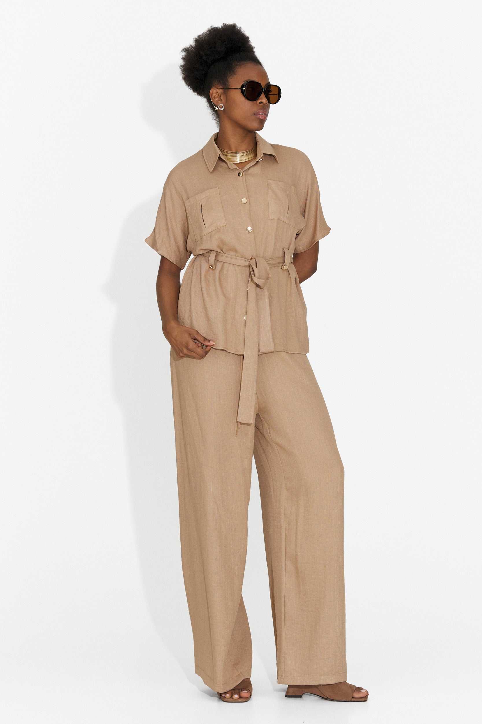 Tuta da Donna Sendy Bogas con Pantaloni Marroni