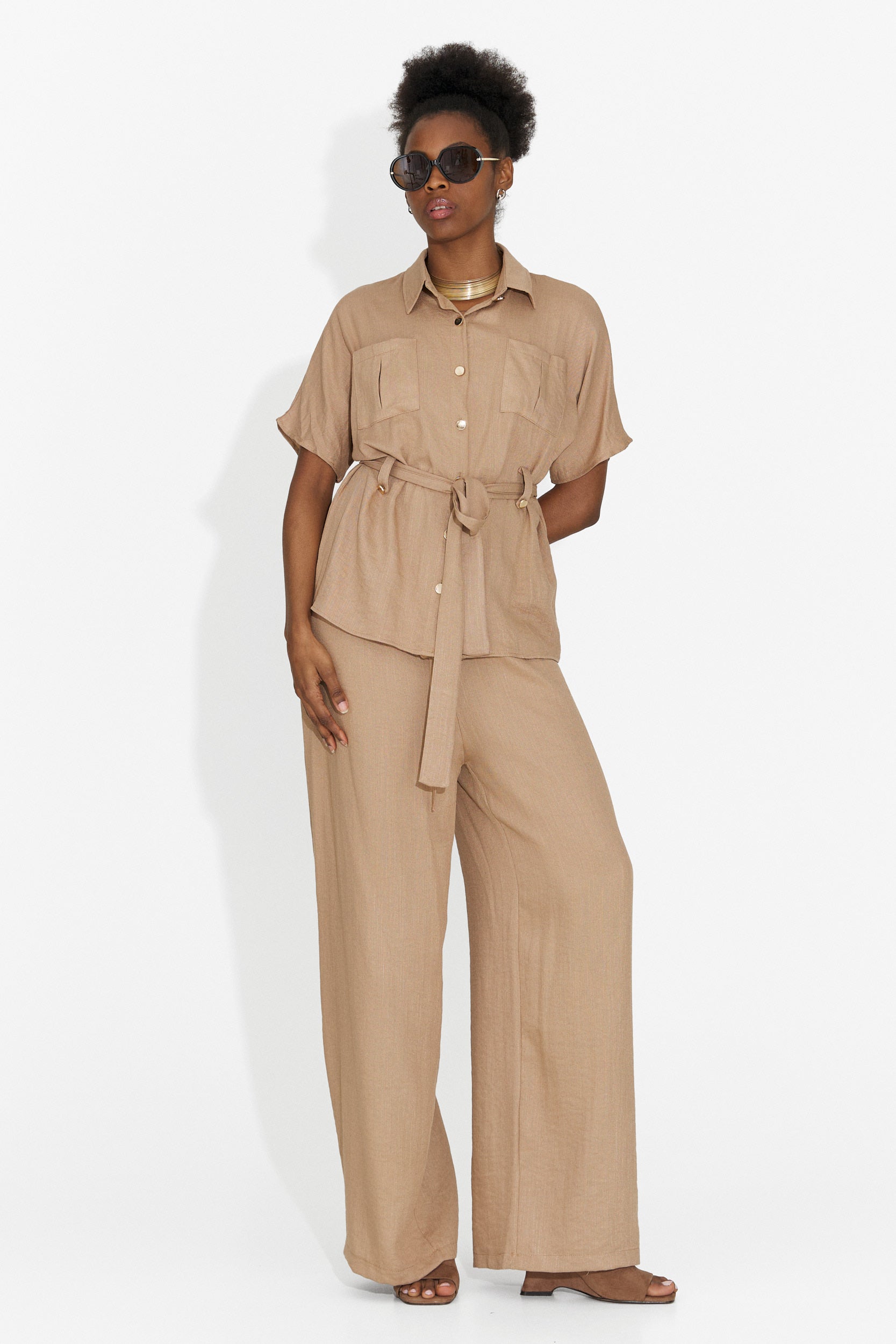 Tuta da Donna Sendy Bogas con Pantaloni Marroni
