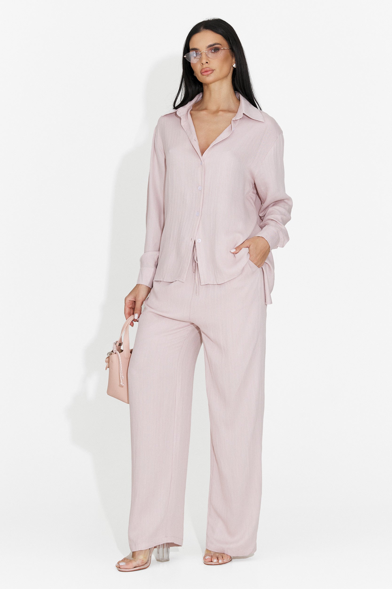 Tuta da donna Wyat Bogas con pantaloni rosa