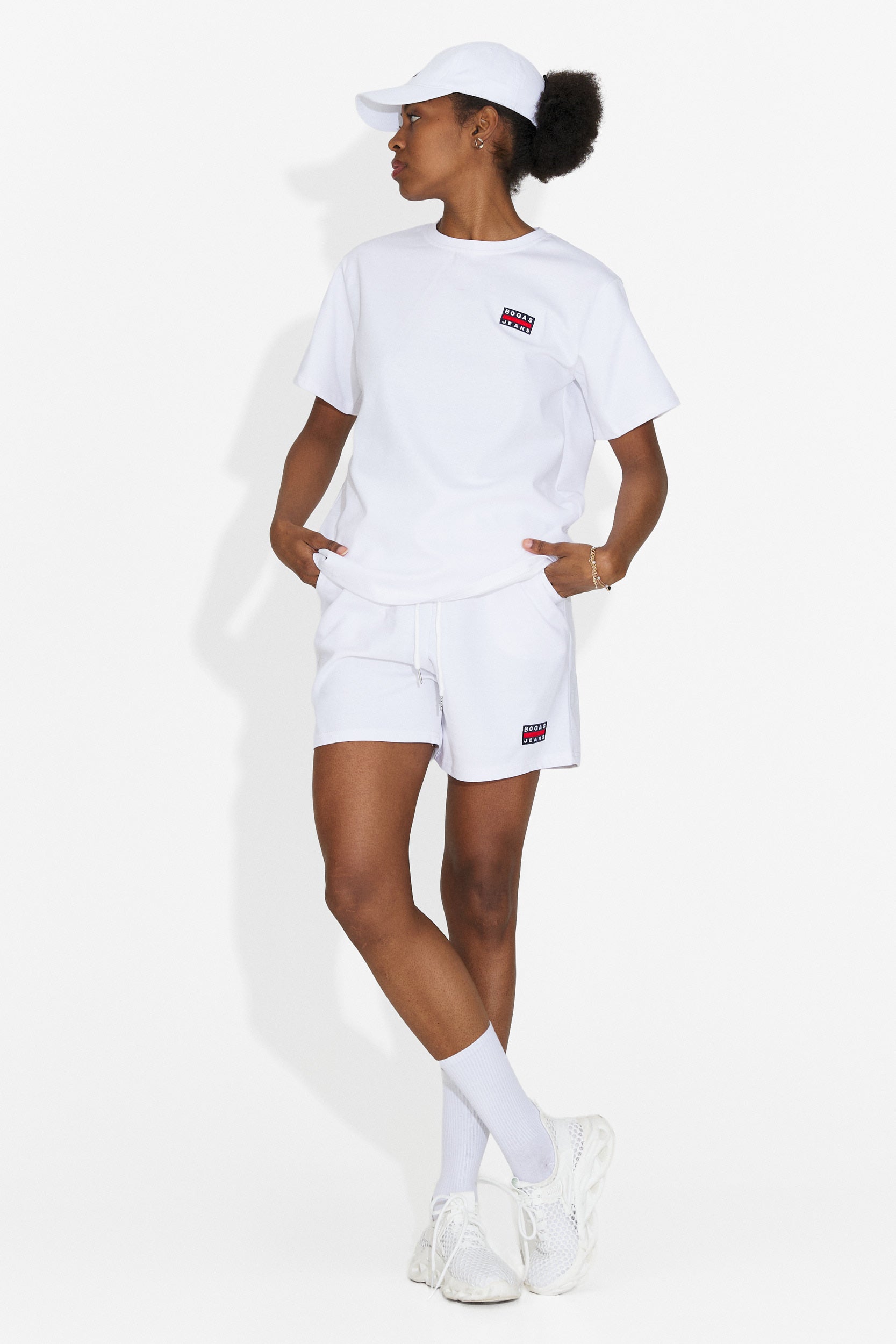 Set da Donna Marva Bogas con Shorts Bianchi