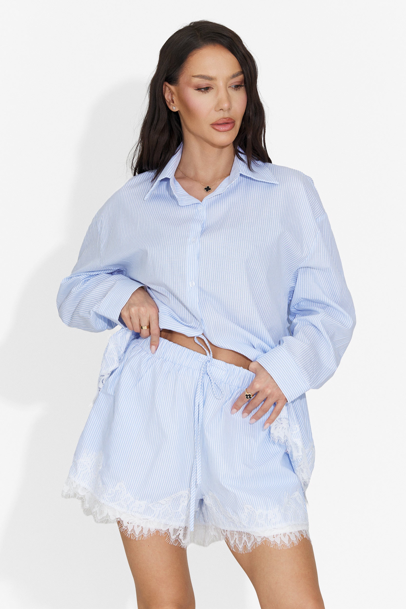 Set da Donna Marigold Bogas con Pantaloncini Blu