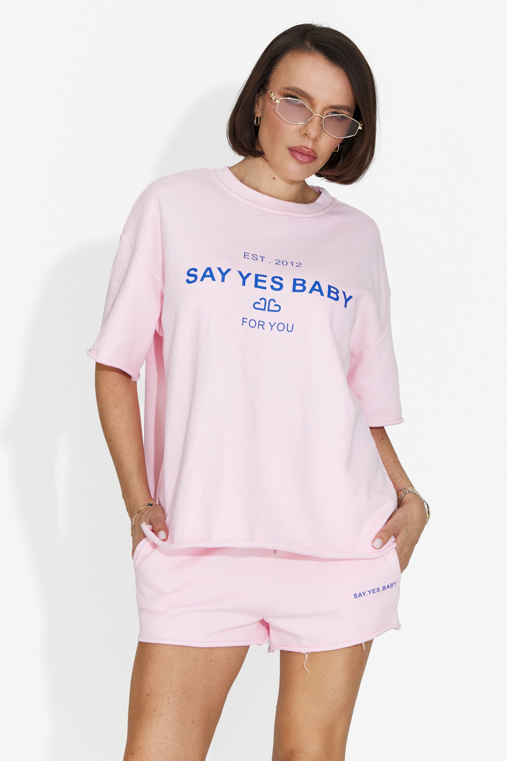 Set da Donna Casiana Bogas con Shorts Rosa