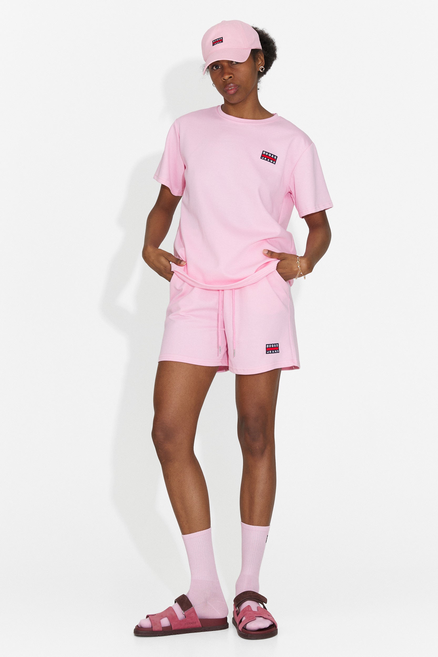 Set da Donna Marva Bogas con Pantaloncini Rosa