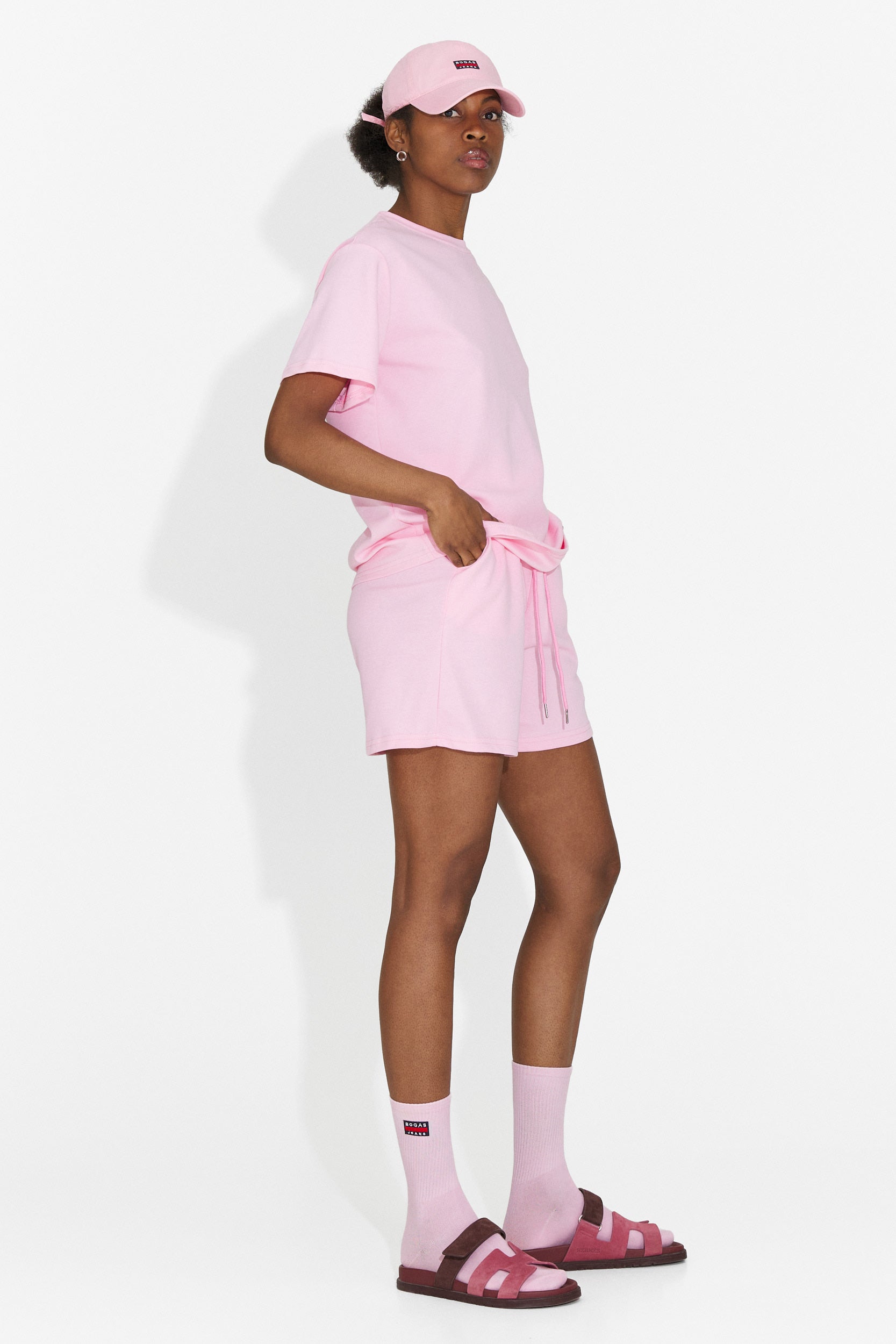 Set da Donna Marva Bogas con Pantaloncini Rosa