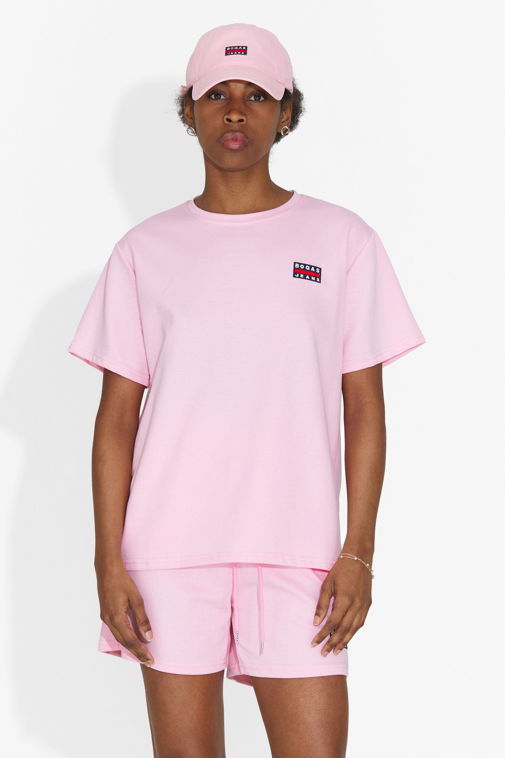 Set da Donna Marva Bogas con Pantaloncini Rosa