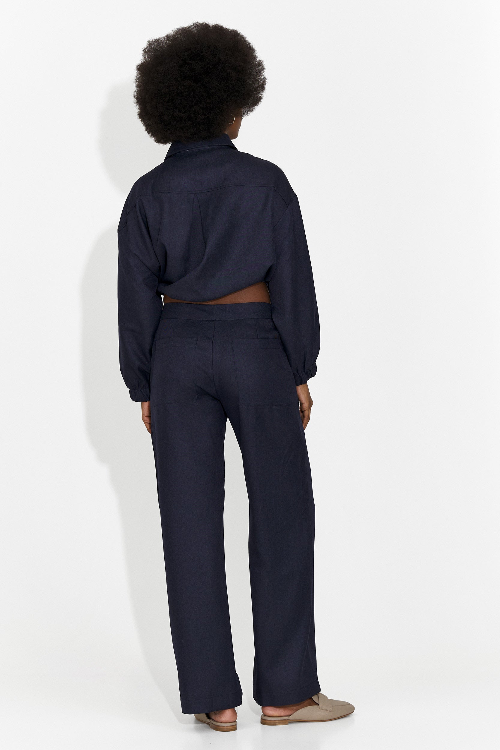 Elegante Tailleur Densia Bogas Blu Navy da Donna