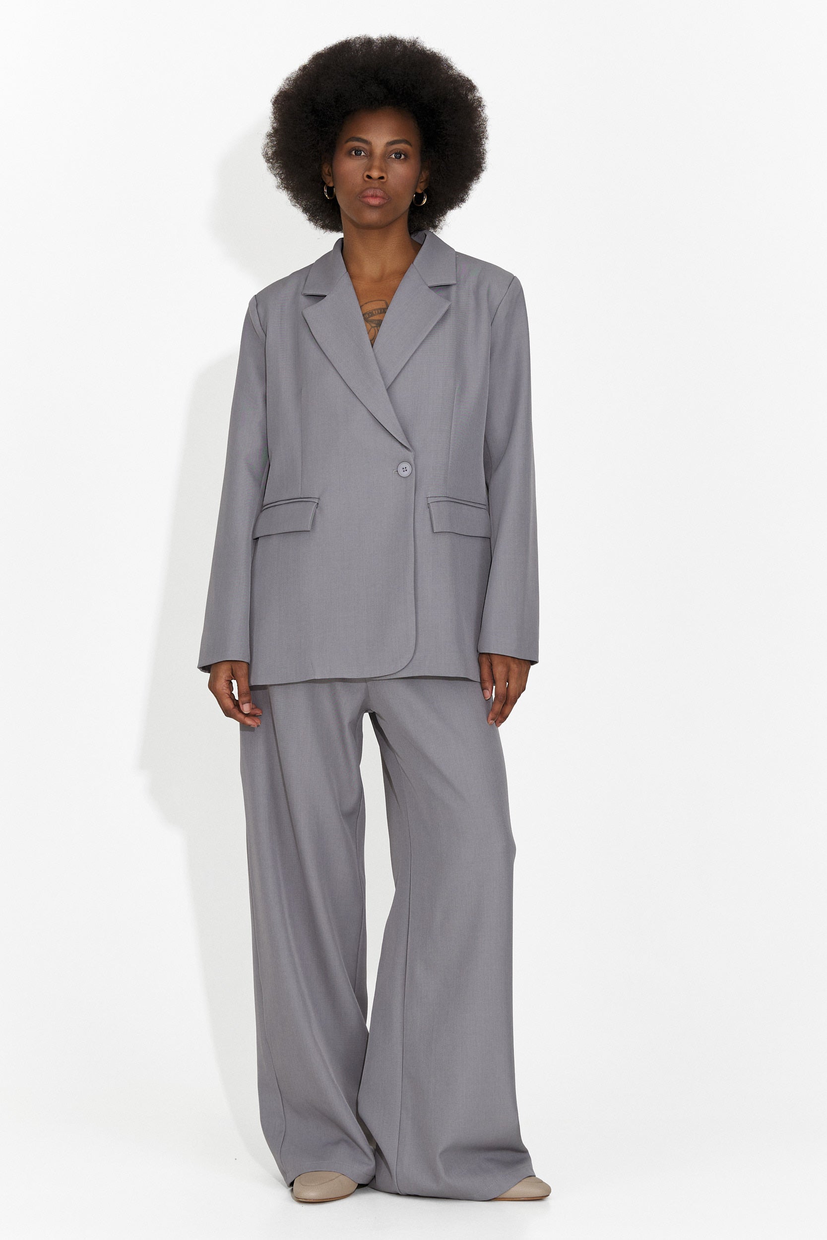 Elegante Tailleur Grigio da Donna Timelia Bogas
