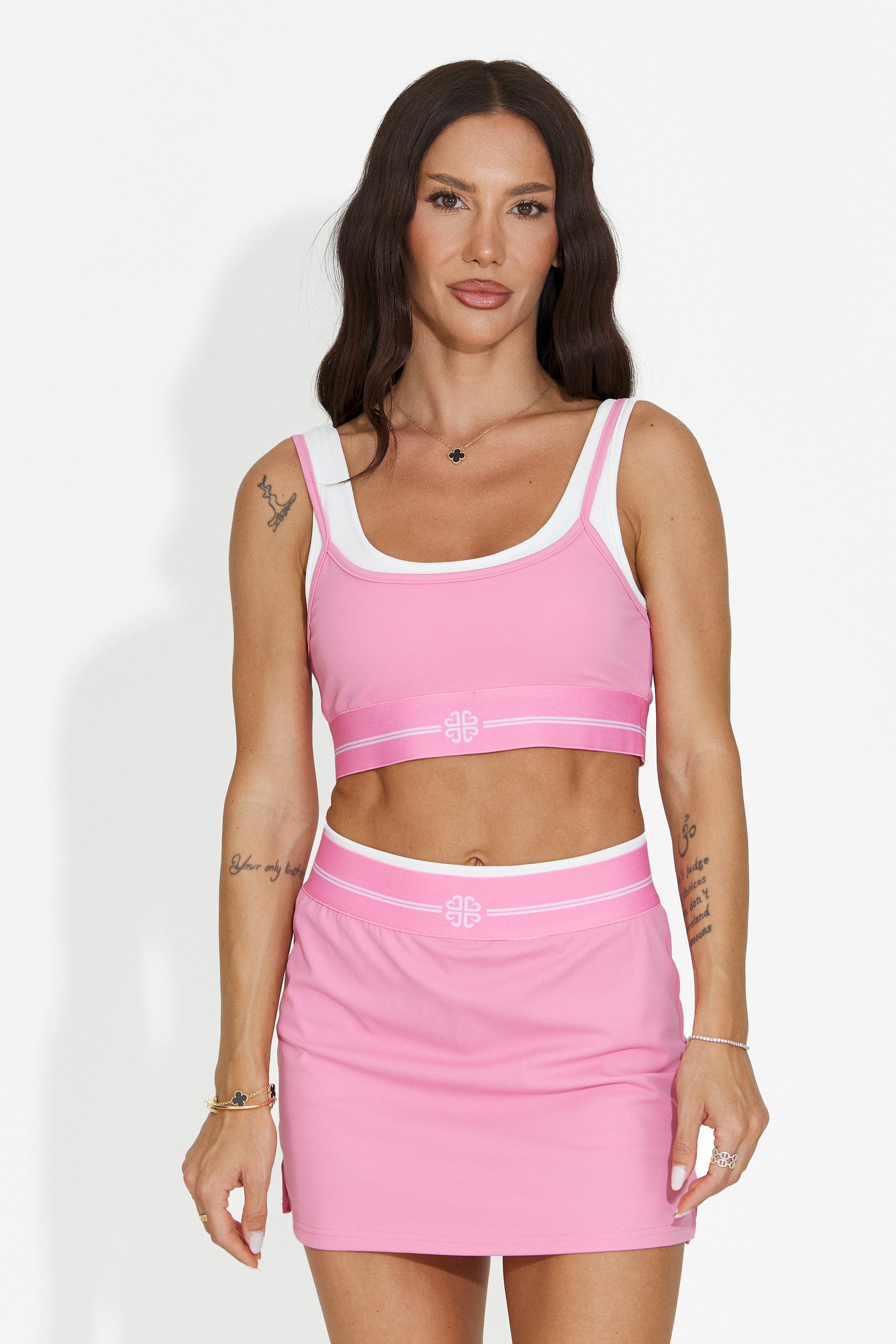 Completo donna fitness rosa Seliena Bogas