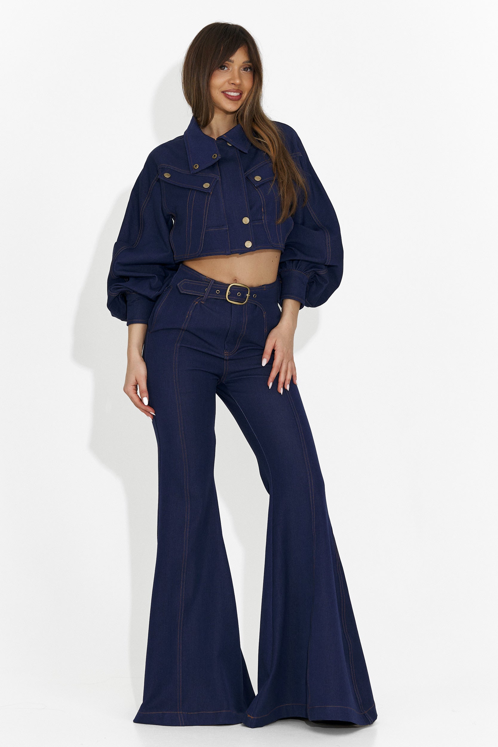 Pantaloni da Tailleur da Donna Kimala Bogas + Giacca Blu