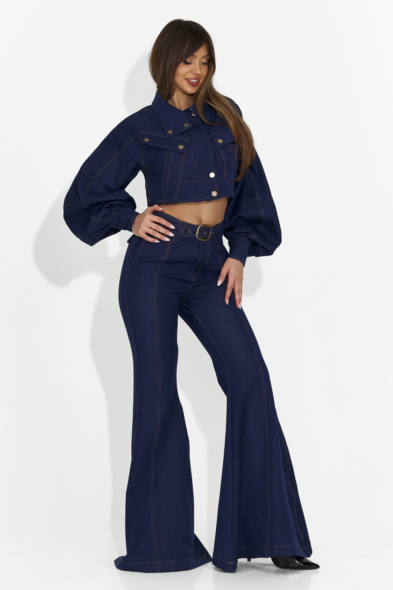 Pantaloni da Tailleur da Donna Kimala Bogas + Giacca Blu