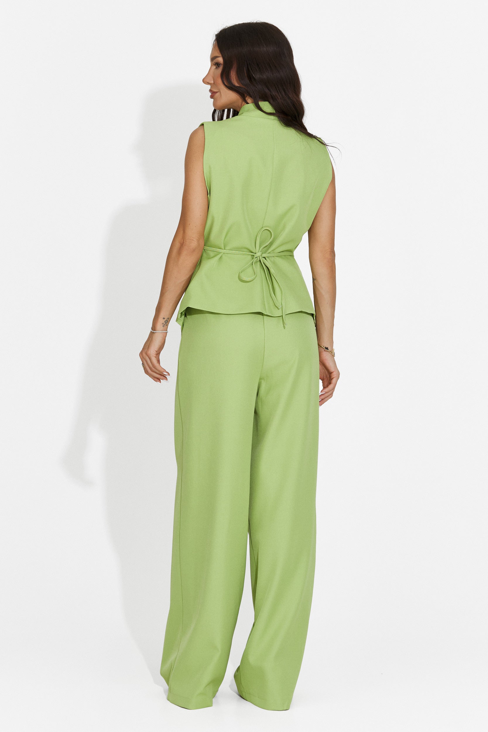 Completo donna gilet + pantaloni verdi Chelora Bogas
