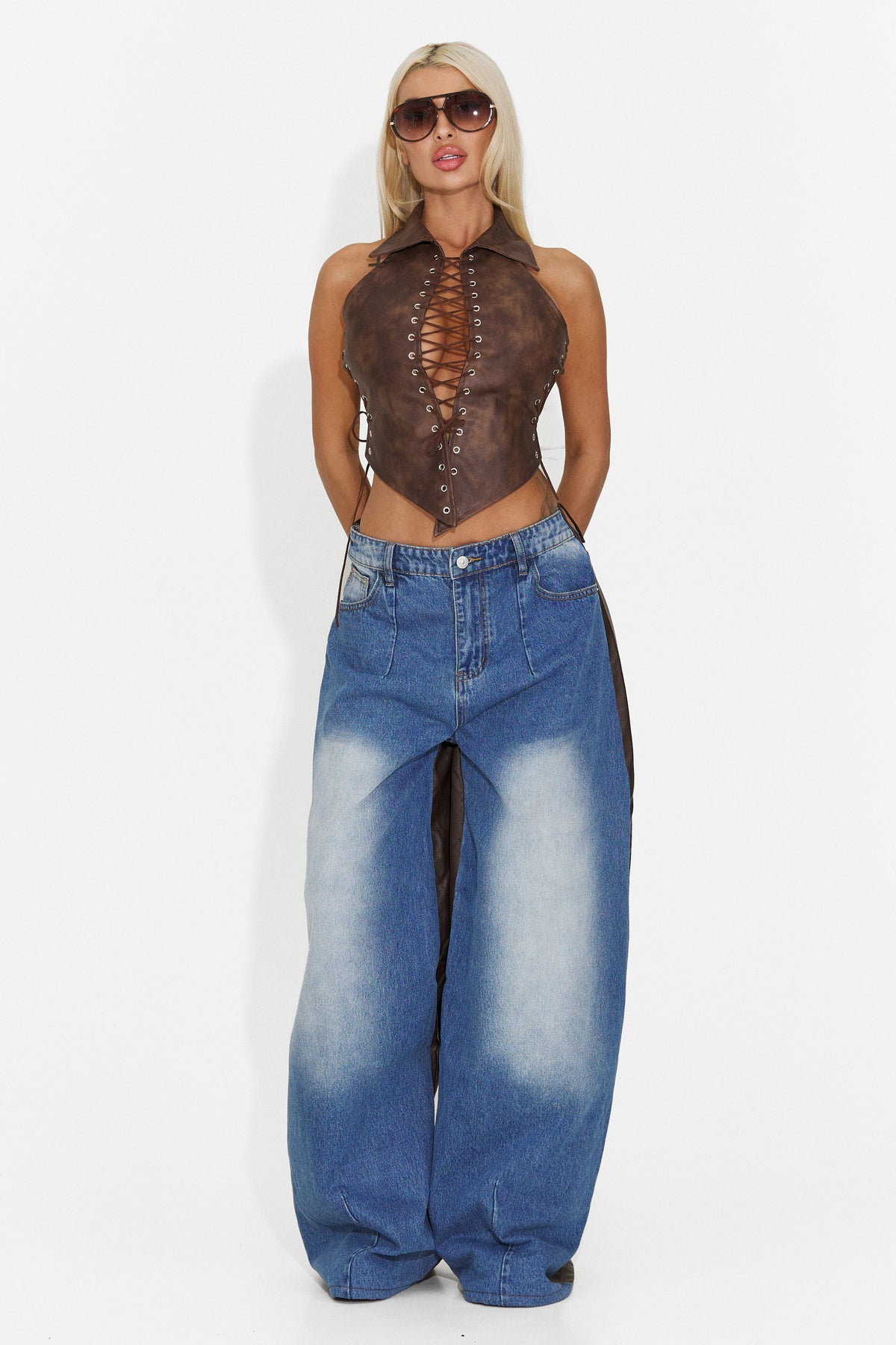 Corset casual maro Crolilela Bogas