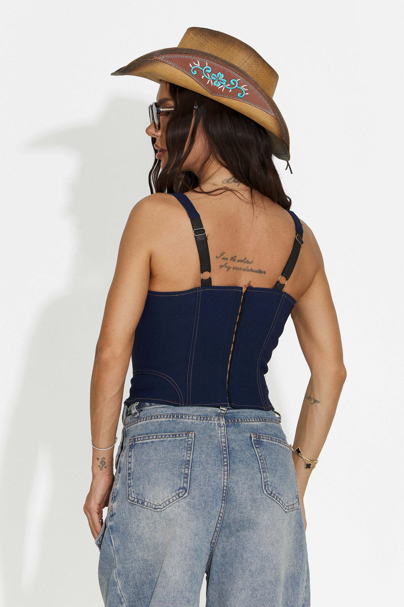 Corsetto donna casual azzurro Veriga Bogas