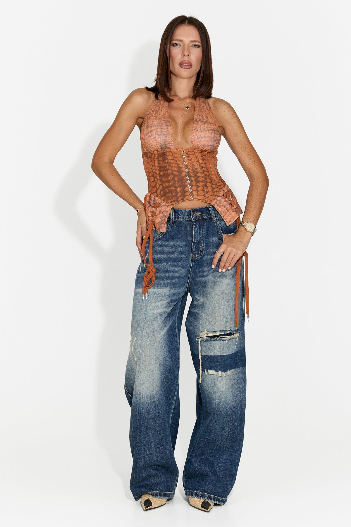 Corsetto da donna elegante marrone Market Bogas