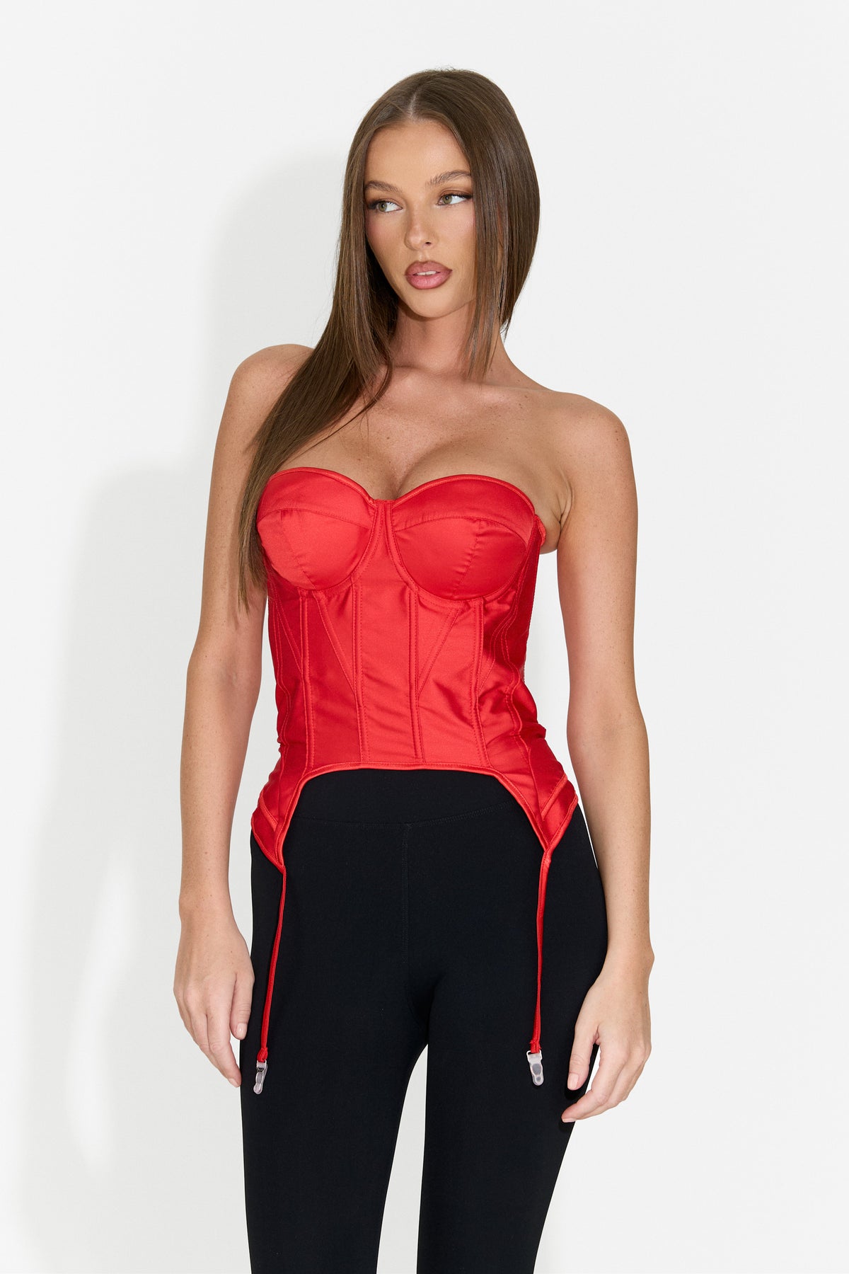 Corsetto da donna elegante rosso Storas Bogas