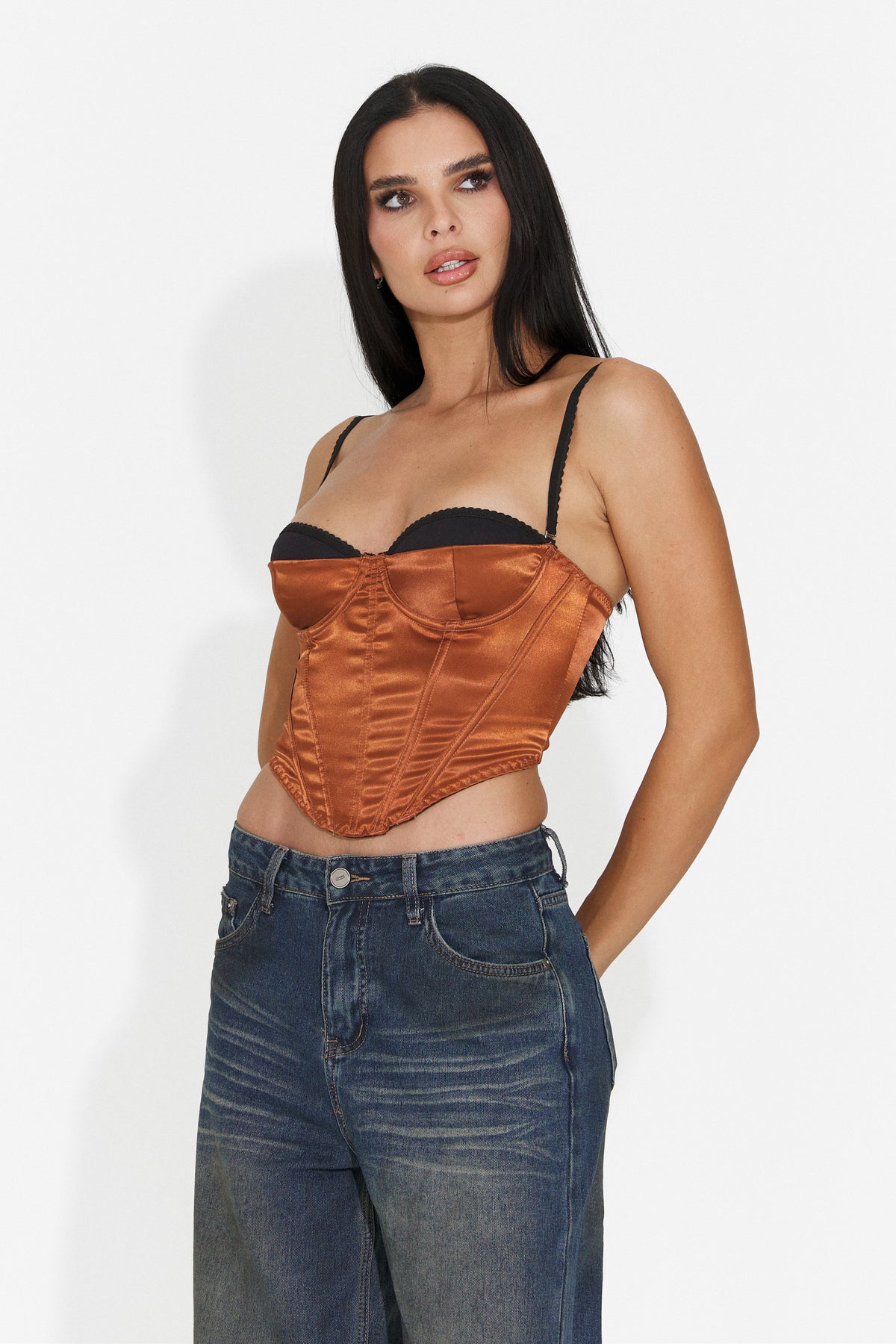 Corset elegant maro Poniaova Bogas