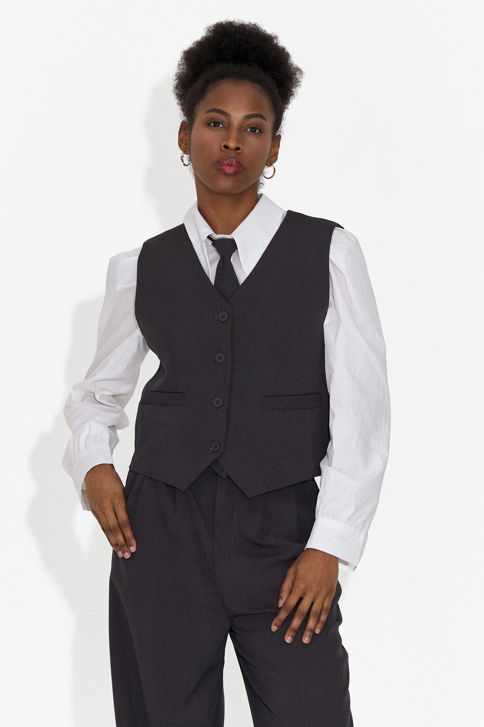 Completo Meldora 4 pezzi: pantaloni + gilet + giacca + cravatta
