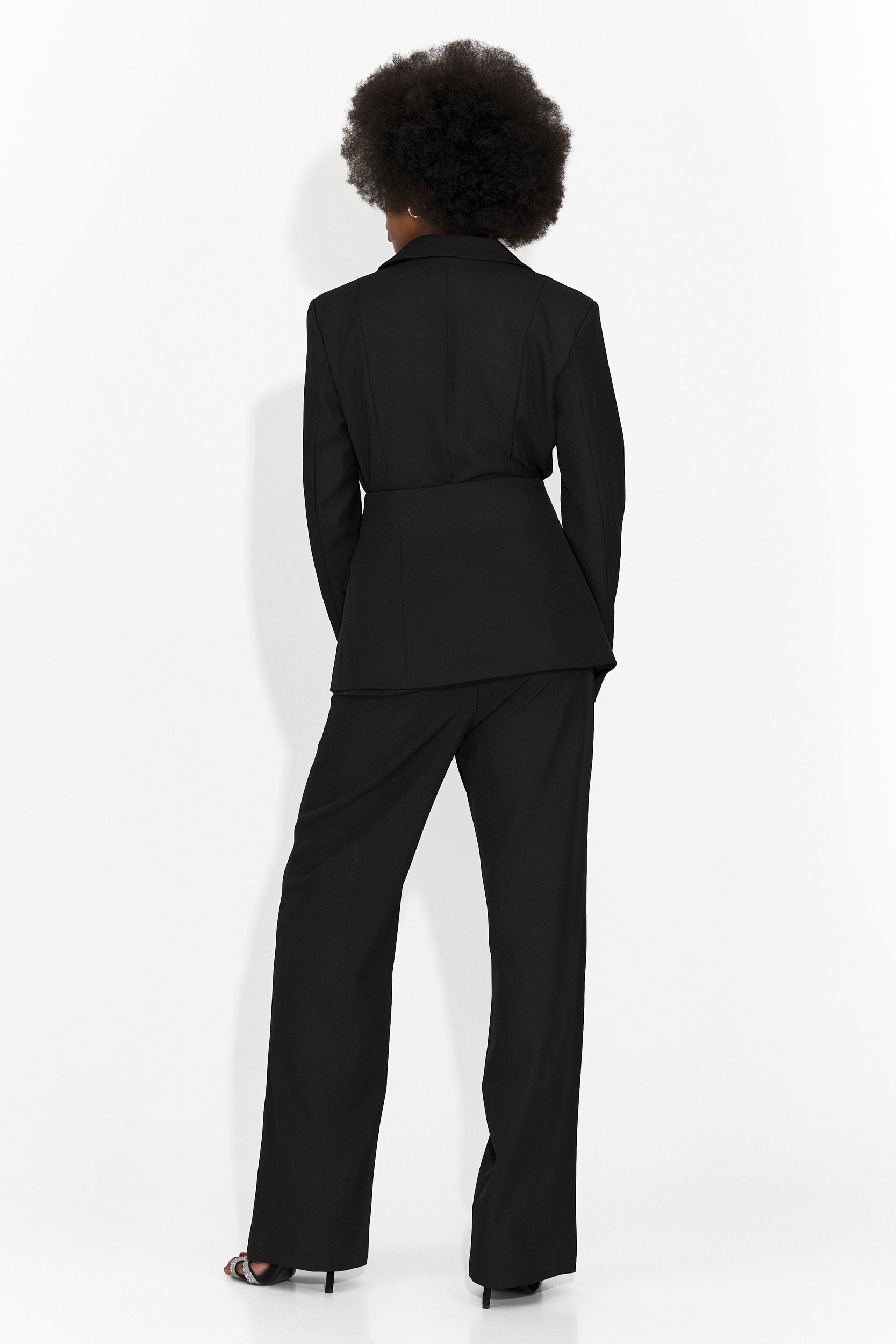 Giacca da tailleur a 3 pezzi da donna + corsetto + pantaloni ne