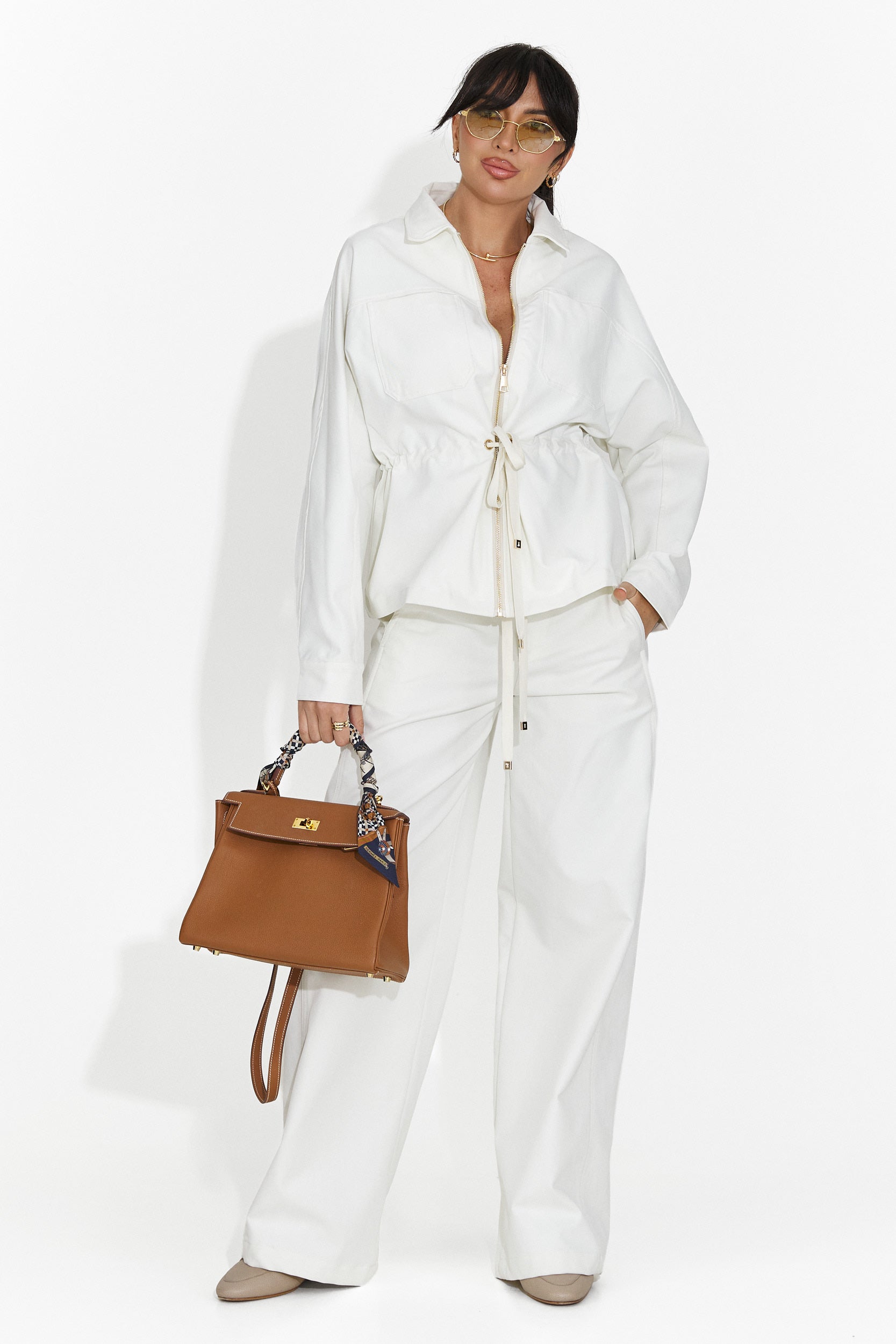 Elegante tailleur bianco da donna Elenya Bogas