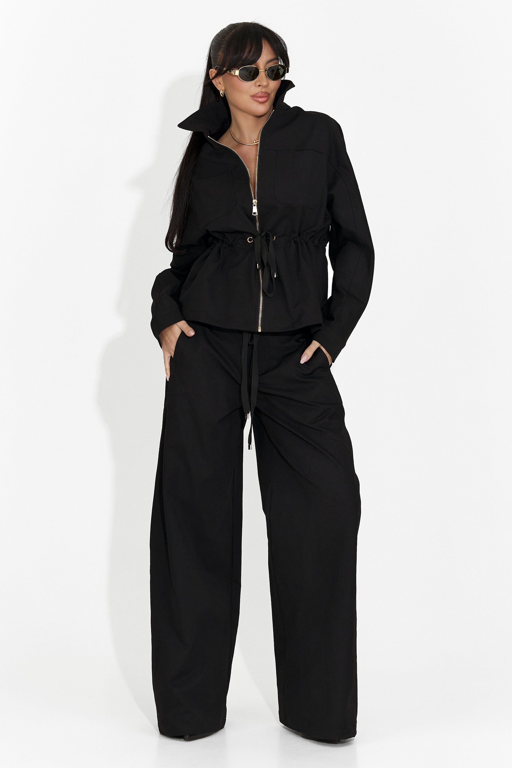 Elegante tailleur nero da donna Elenya Bogas