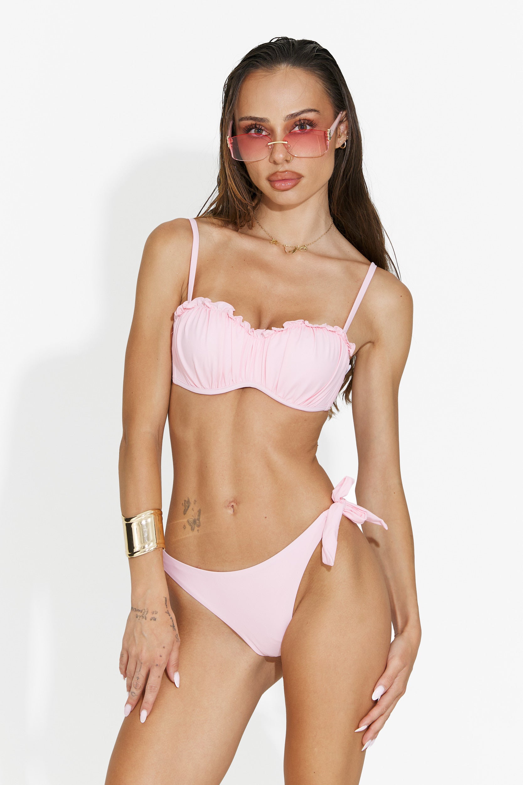 Costume da bagno 2 pezzi rosa Procusa Bogas