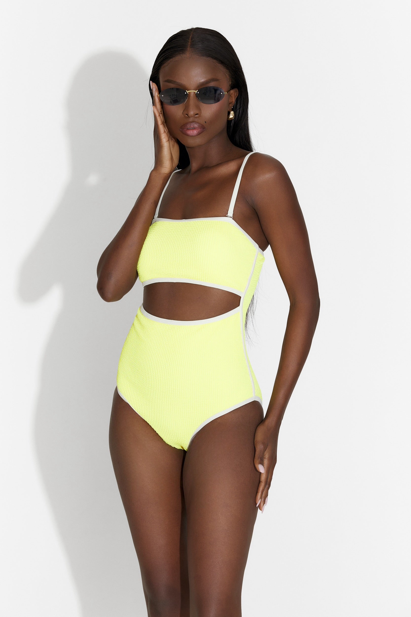 Costume da bagno giallo Martia Bogas