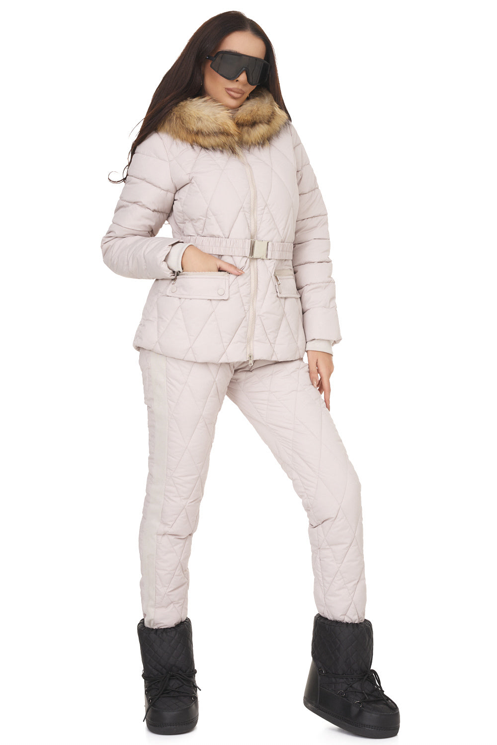 Tuta Invernale Beige da Donna di Zemidea Bogas