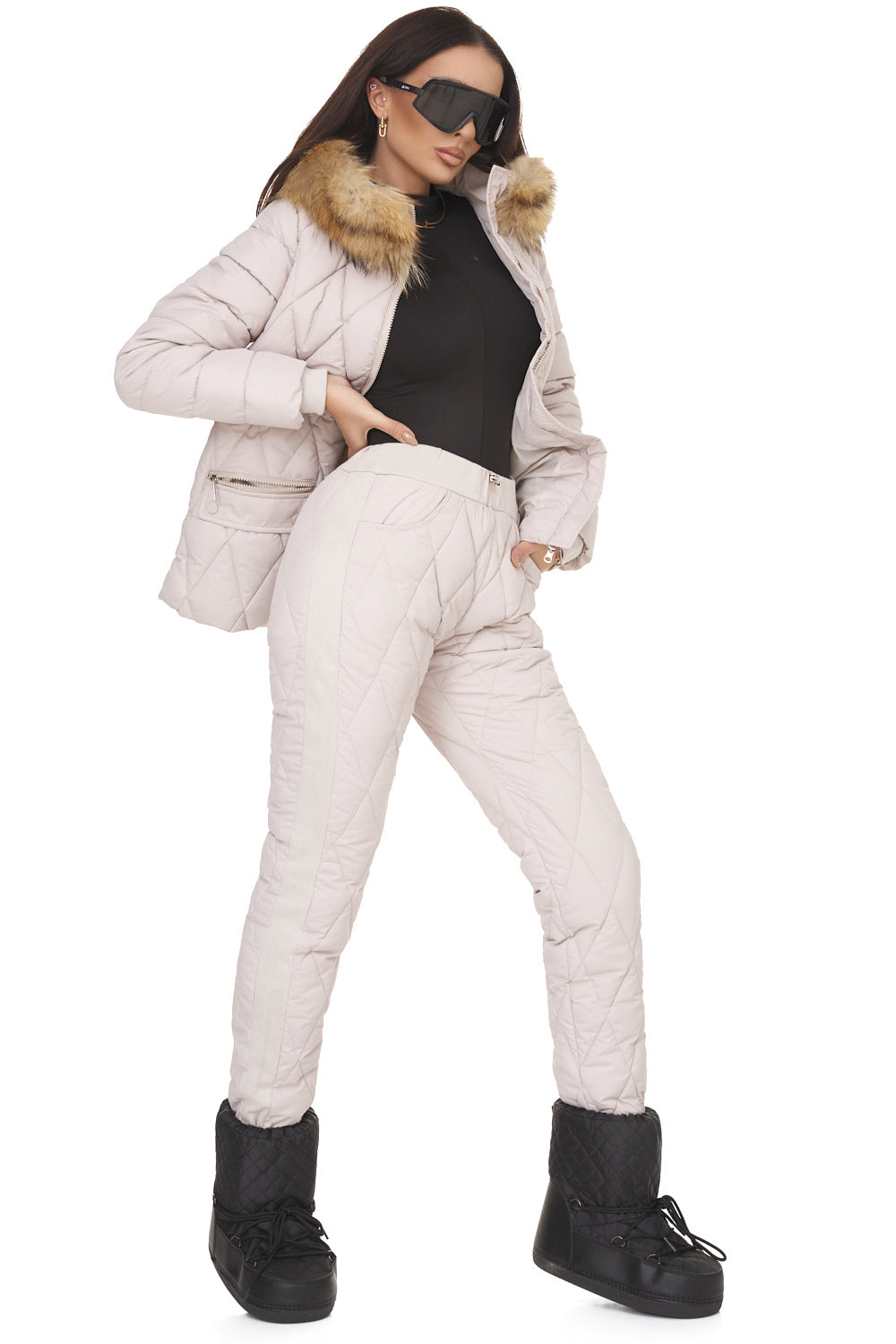 Tuta Invernale Beige da Donna di Zemidea Bogas