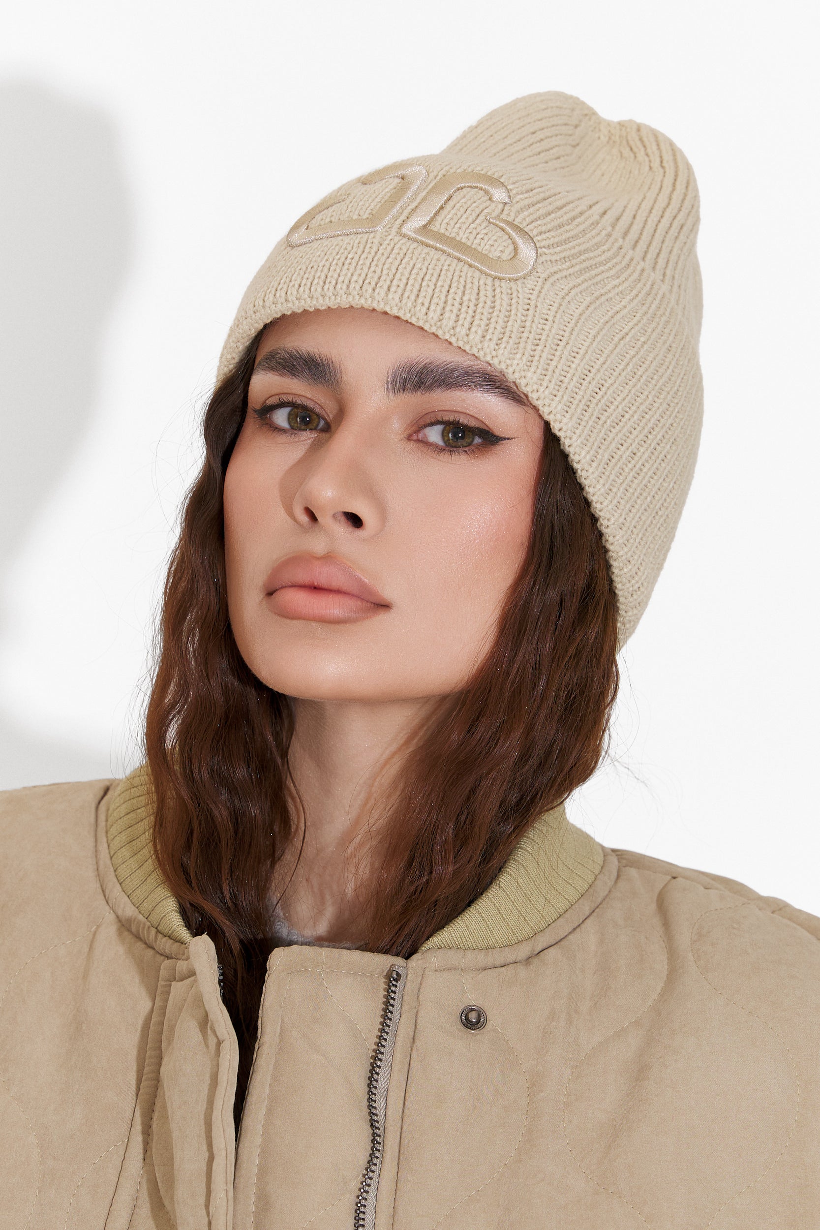 Festa casual beige donna Tausia Bogas